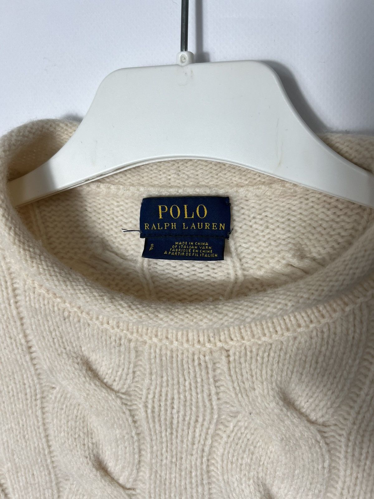 Polo Ralph Lauren Vintage luxury Polo Ralph Lauren Cable Knit Wool Sweater Size S / US 4 / IT 40 - 5 Thumbnail