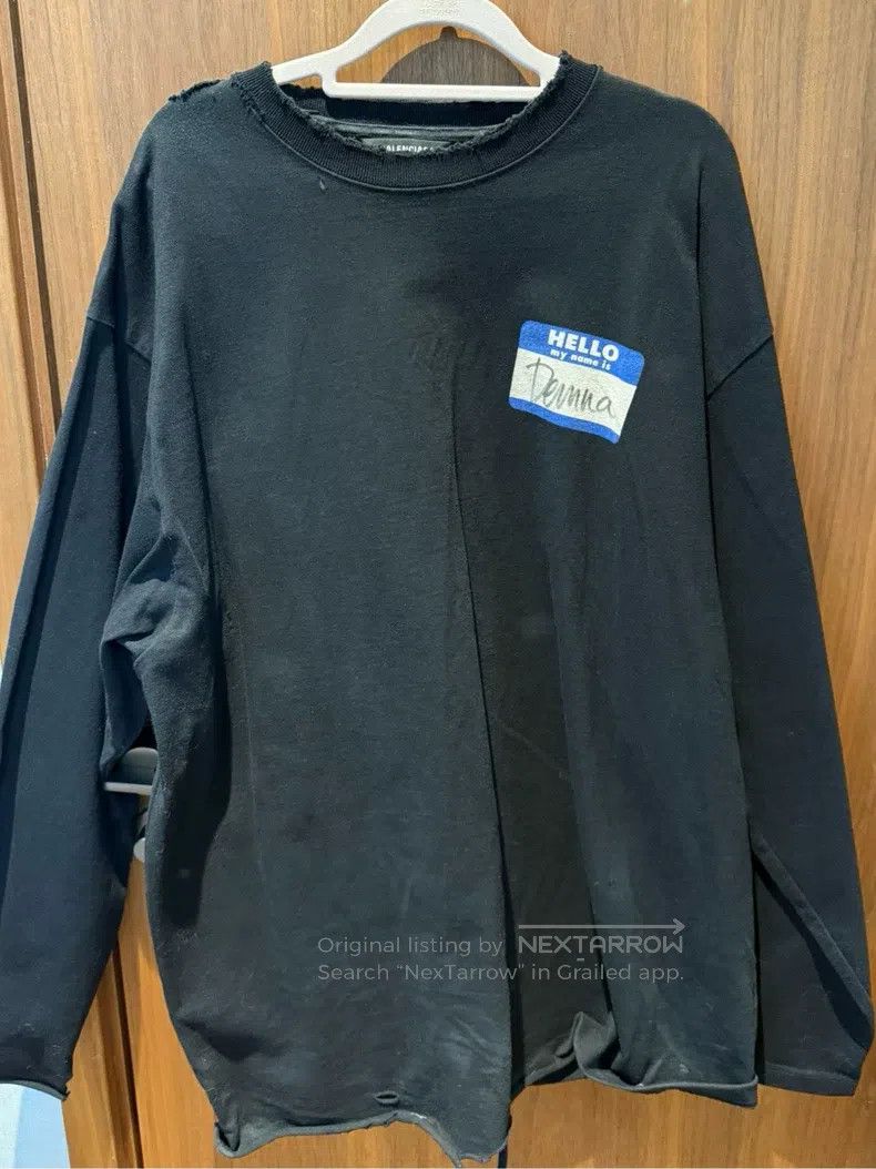 Balenciaga Balenciaga Distressed Long Sleeve Size US L / EU 52-54 / 3 - 1 Thumbnail