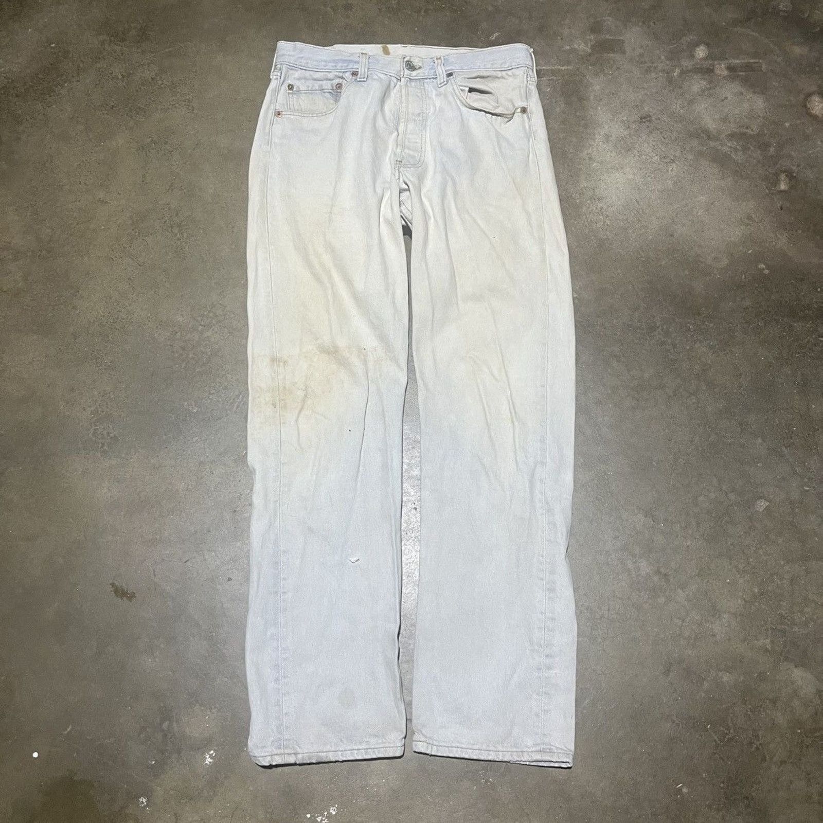 Levi's × Vintage Vintage 80s Levi's 501 Light Wash Straight Leg Jeans 31x31 Size US 31 - 1 Thumbnail