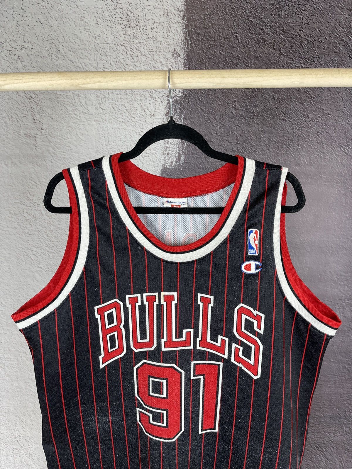 Champion Champion vintage 90s #91 Dennis Rodman NBA jersey Size US L / EU 52-54 / 3 - 3 Thumbnail