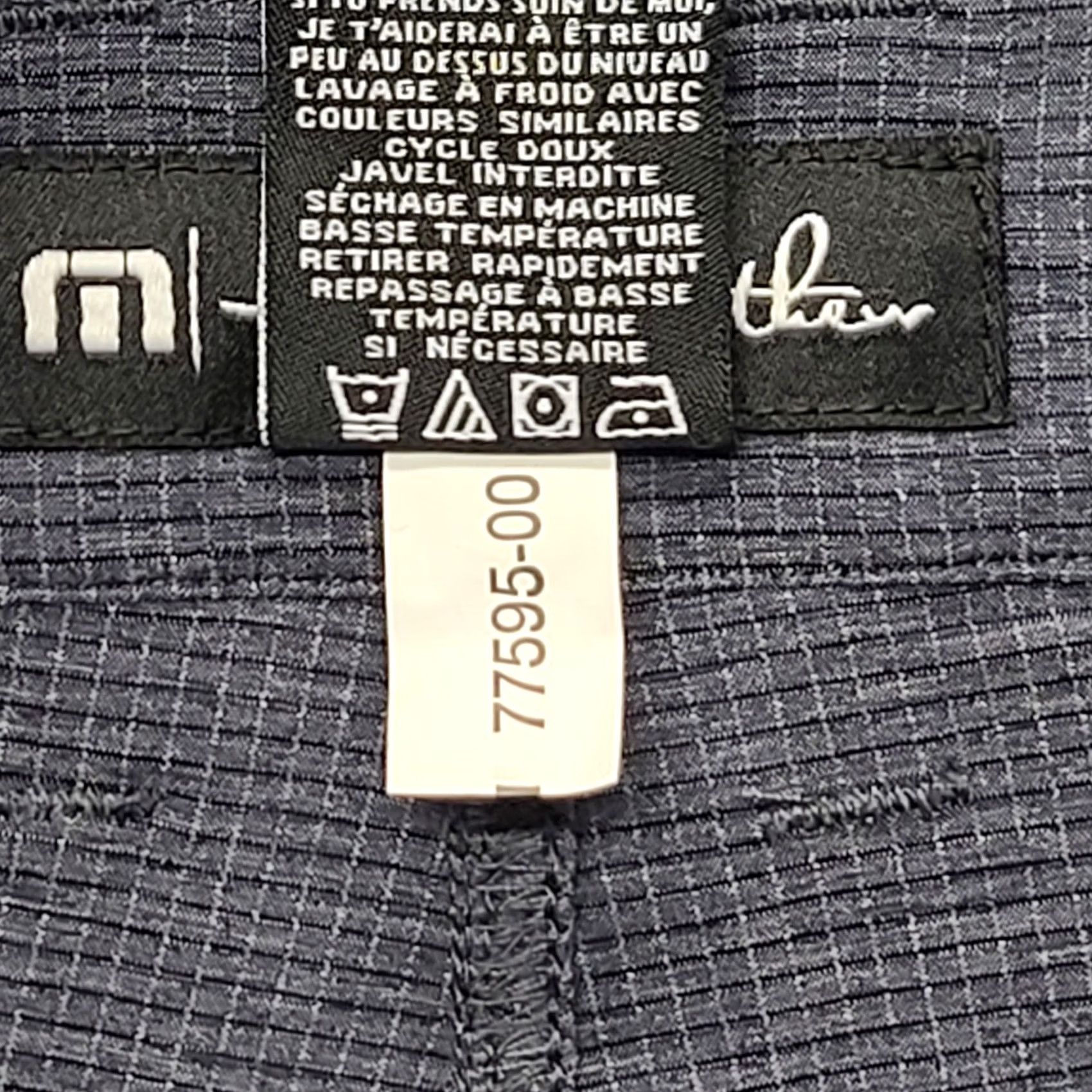 TravisMathew Travis Mathew Shorts Mens 34 Regular Fit Beckladd Stretch Golf Performance Geometric Twill Chino Moisture Wicking Quick Dry Pockets Gray Size US 34 / EU 50 - 3 Thumbnail