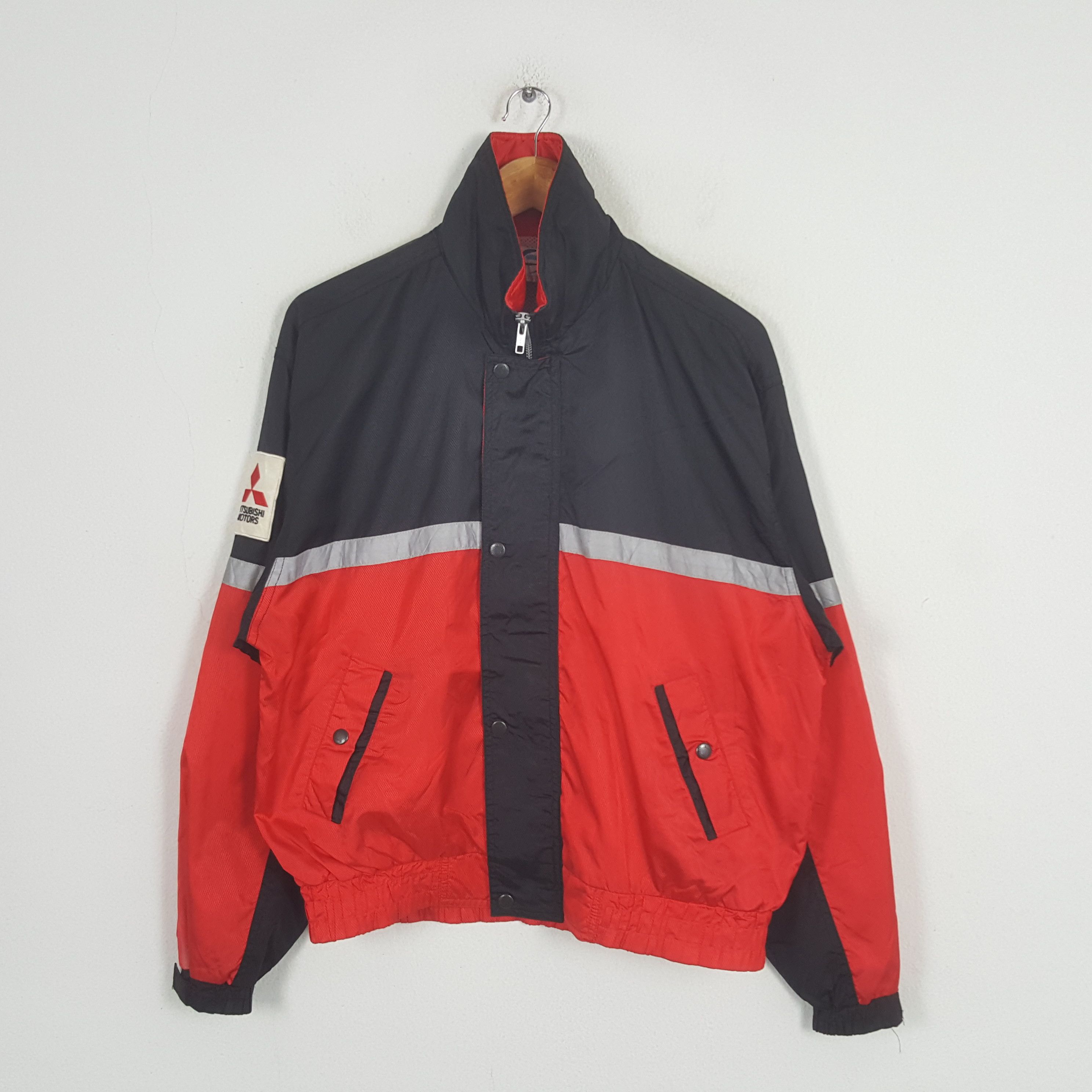 Japanese Brand Vintage Mitsubishi Motors Racing Windbreaker Jacket C292N10 Size US L / EU 52-54 / 3 - 3 Thumbnail