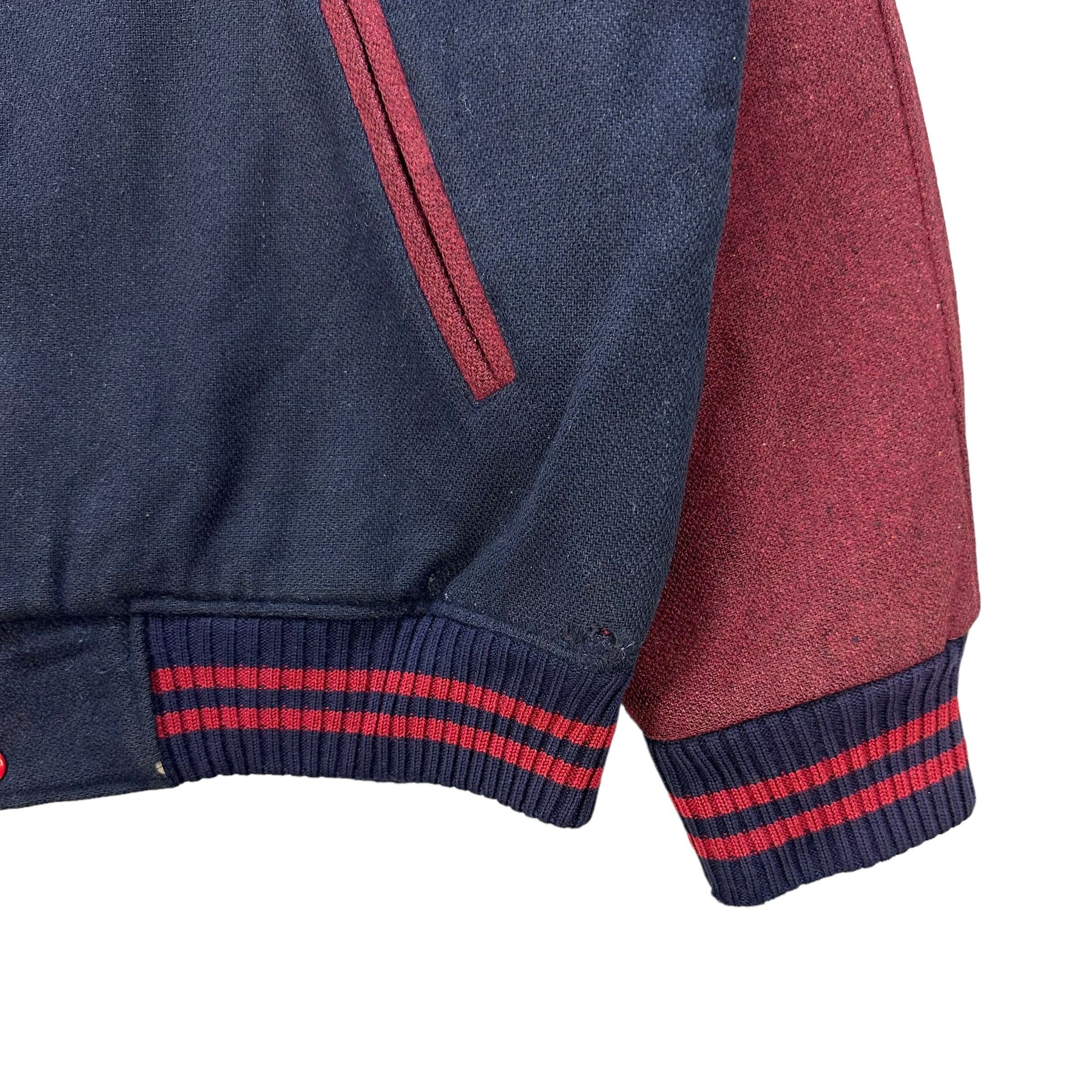 Japanese Brand TRASHED MR. U WOOL VARSITY JACKET #8989-46 Size US L / EU 52-54 / 3 - 5 Thumbnail