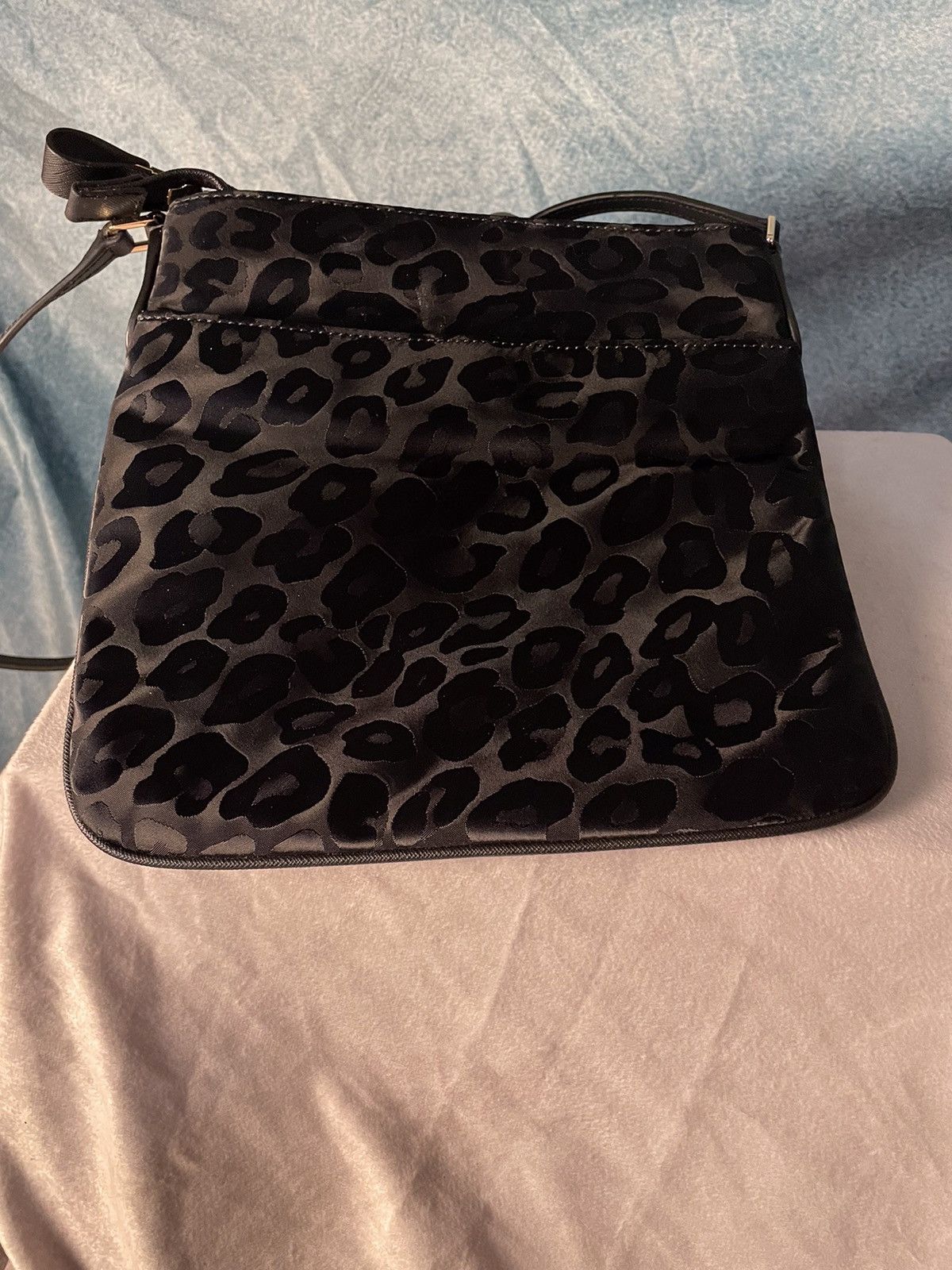 Michael Kors Michael Kors Black Leopard Print Kelsey Small Crossbody Size ONE SIZE - 3 Thumbnail