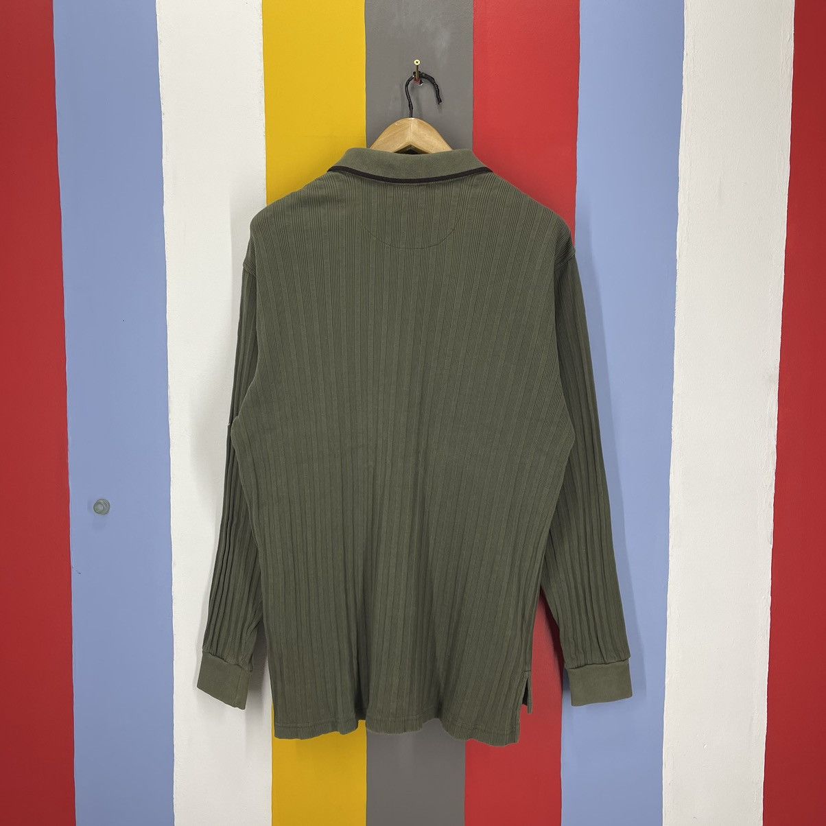 Nike Vintage NIKE GOLF Quilted Long Sleeve Polo Tees #1488/AY Size US L / EU 52-54 / 3 - 14 Thumbnail
