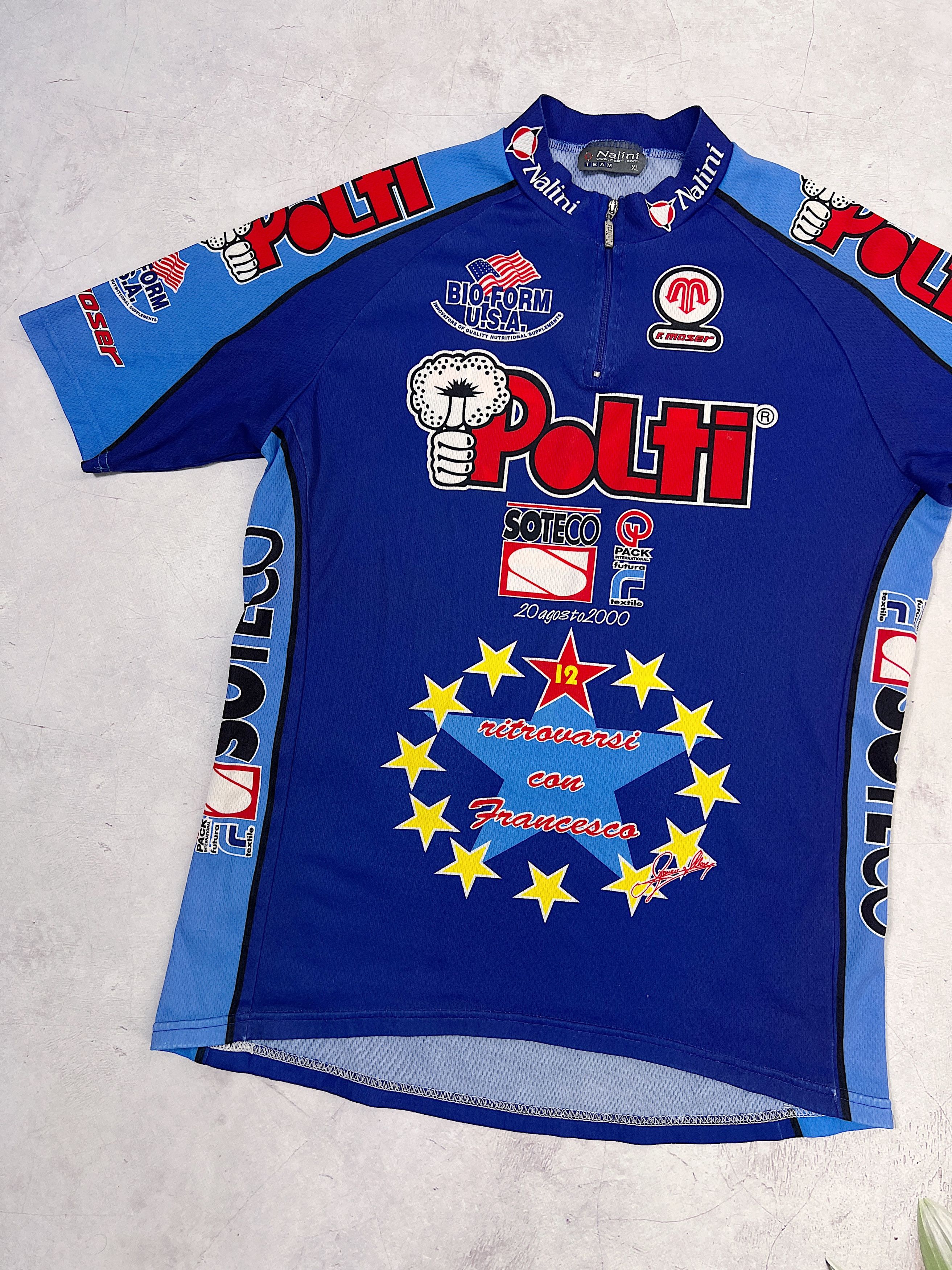 Vintage Vintage Nalini Polti Cycling Jersey Bio - Form USA Size US M / EU 48-50 / 2 - 2 Thumbnail