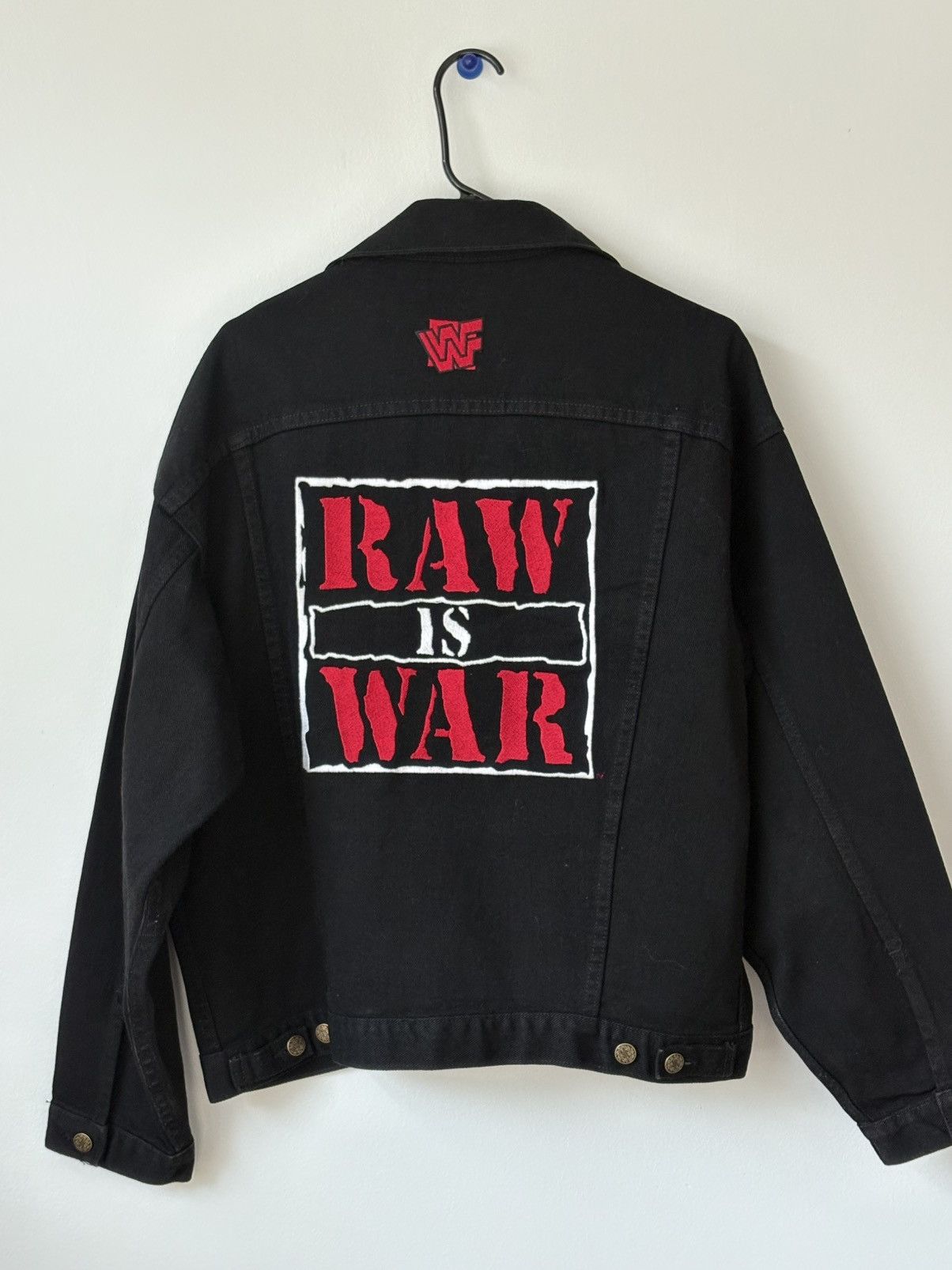 WWF VINTAGE WWF RAW IS WAR DENIM JACKET Size US M / EU 48-50 / 2 - 2 Thumbnail