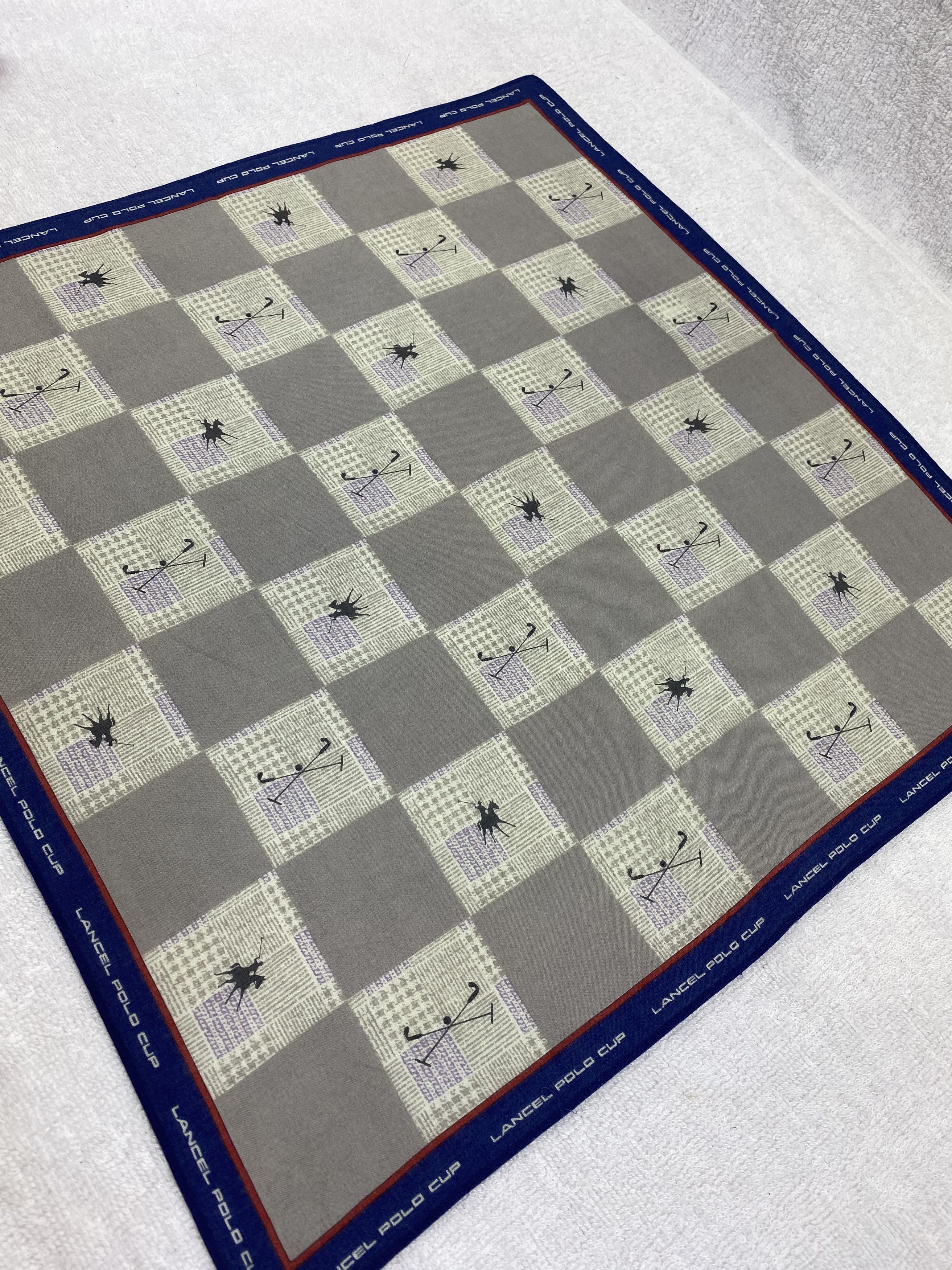 Lancel × Vintage Lancel Polo Cup Handkerchief / Bandana / Neckerchief Size ONE SIZE - 4 Thumbnail