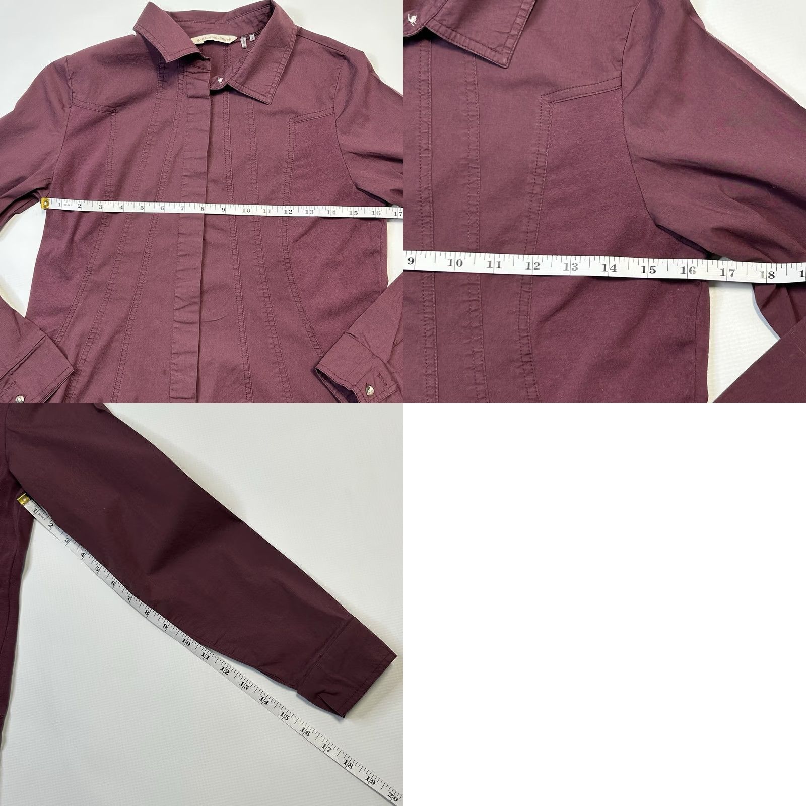 Soft Surroundings Soft Surroundings Shirt Boho Button-Down Collared Long Sleeve Size S Purple Size S / US 4 / IT 40 - 8 Thumbnail