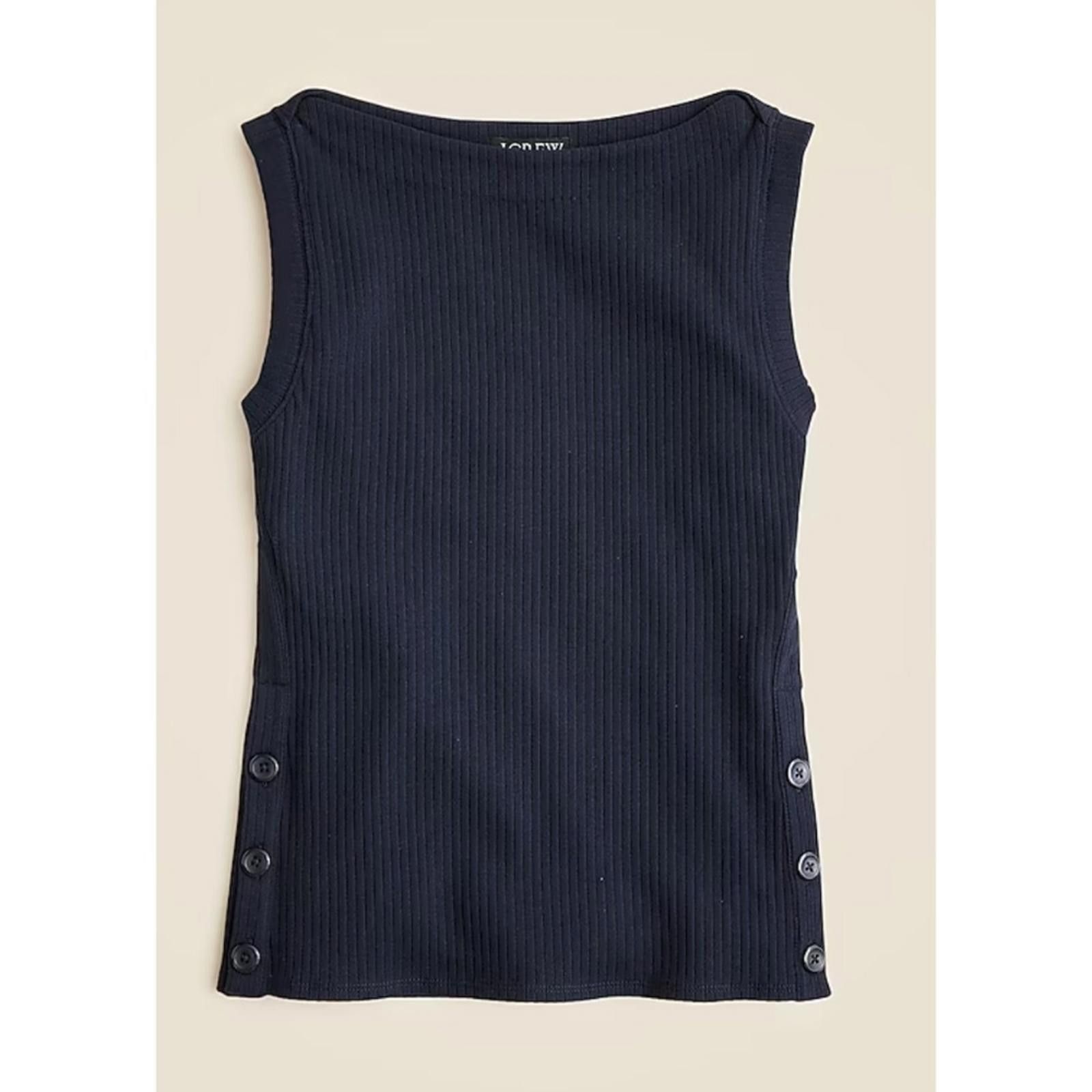 J.Crew J Crew Premium Rib Side-Button Top Size XS / US 0-2 / IT 36-38 - 1 Thumbnail