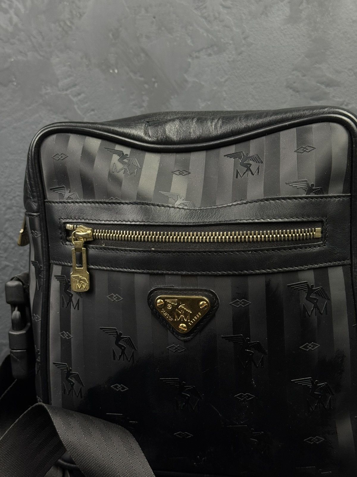 Maison Mollerus Vintage Maison Mollerus Crossbody Monogram Messenger Bag Size ONE SIZE - 4 Thumbnail