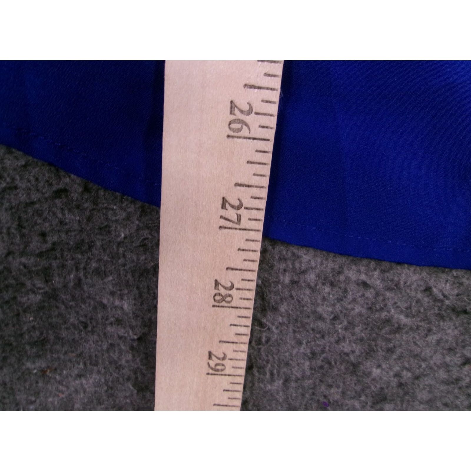 J.Crew J.Crew Blouse Womens M V-Neck Long Sleeve Pleated Front Button Cuff Royal Blue Size M / US 6-8 / IT 42-44 - 5 Thumbnail