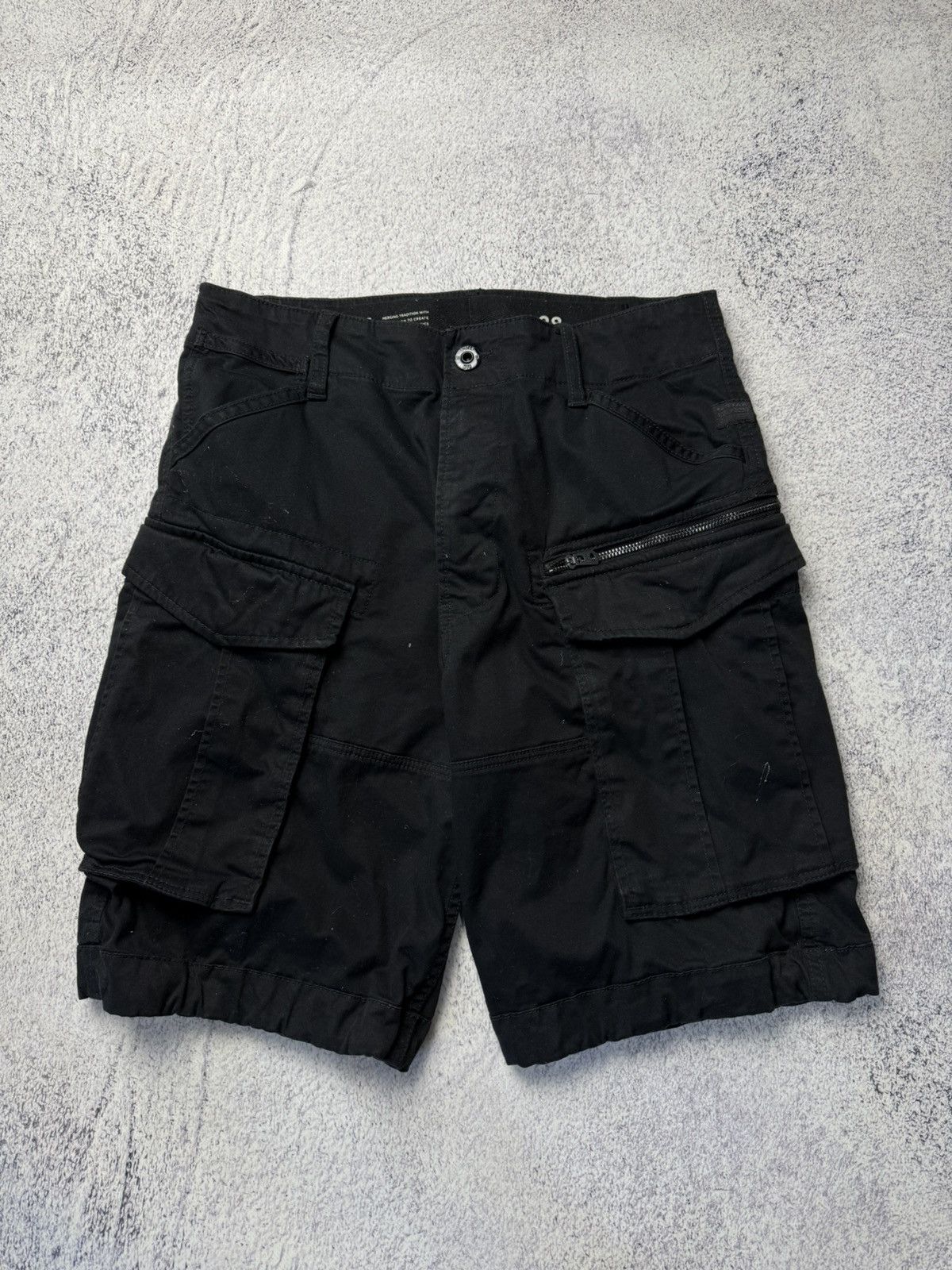 G-Star Mens Vintage G Star Raw Cargo Shorts rare army Y2K Size US 28 / EU 44 - 4 Thumbnail