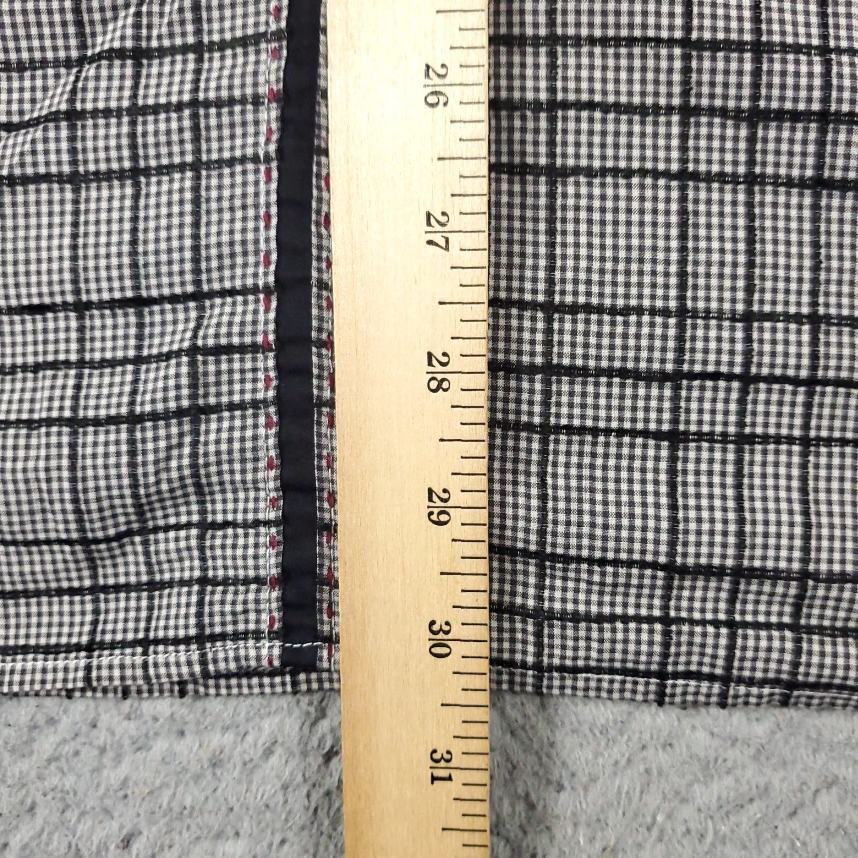 BUGATCHI Bugatchi Uomo Shirt Mens XL Gray/Brown Plaid Button-Up Long Sleeve Casual Formal Workwear Size US XL / EU 56 / 4 - 6 Thumbnail