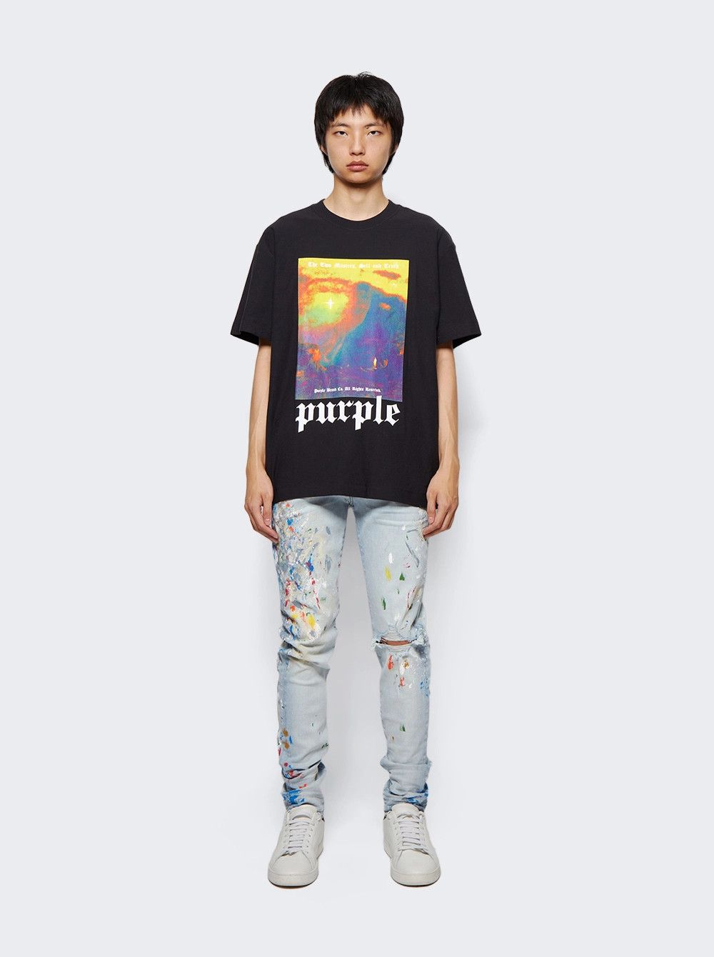 Amiri o1mle0925 Painter Jeans in Light Blue Size US 32 / EU 48 - 2 Thumbnail