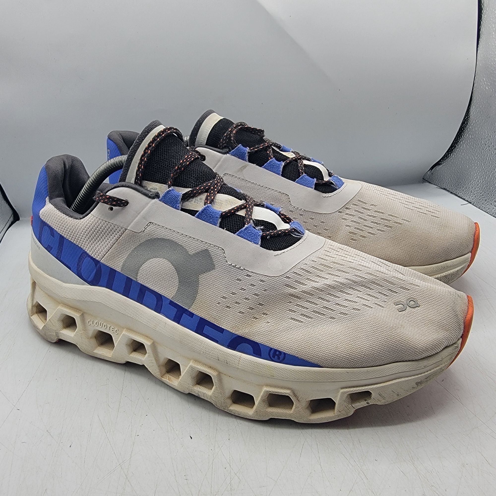 On On Running Cloudmonster Mens 12 Frost Cobalt Athletic Shoes Size US 12 / EU 45 - 1 Thumbnail