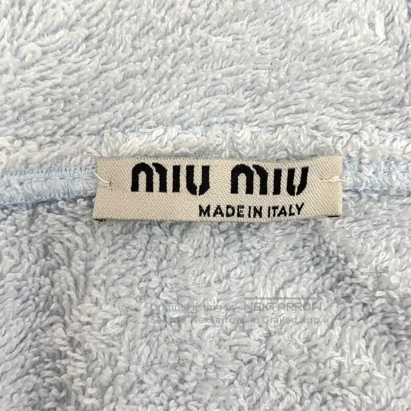 Miu Miu Miu Miu Light Blue Cotton Women's Jacket . Size S / US 4 / IT 40 - 5 Thumbnail