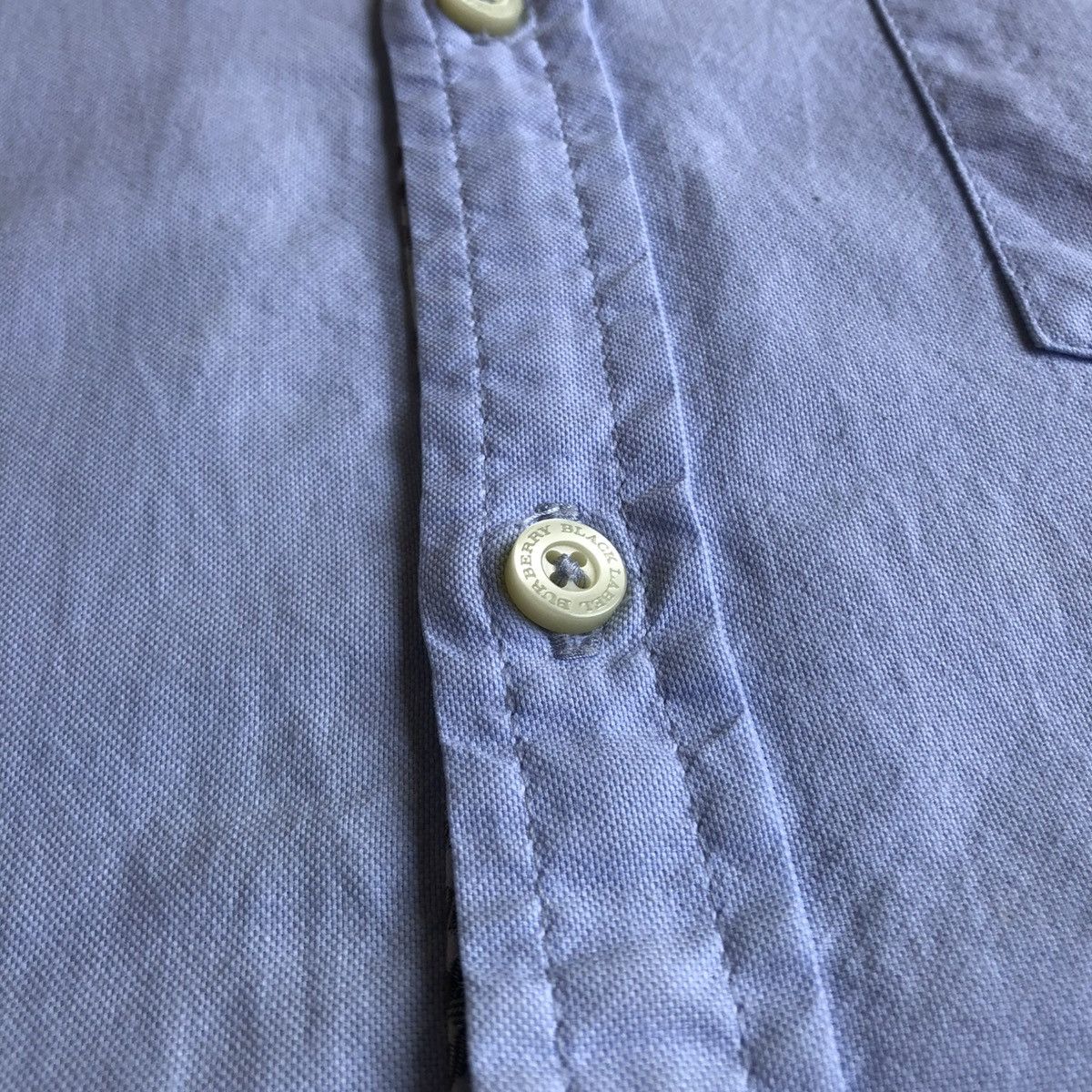 Burberry Vintage Burberry Black Label Pocket Logo Shirt Blue Luxury Size US M / EU 48-50 / 2 - 8 Thumbnail