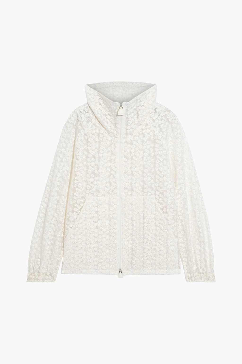 Akris AKRIS Clelia Embroidered organza jacket Ivory Size US 8 Size M / US 6-8 / IT 42-44 - 3 Thumbnail