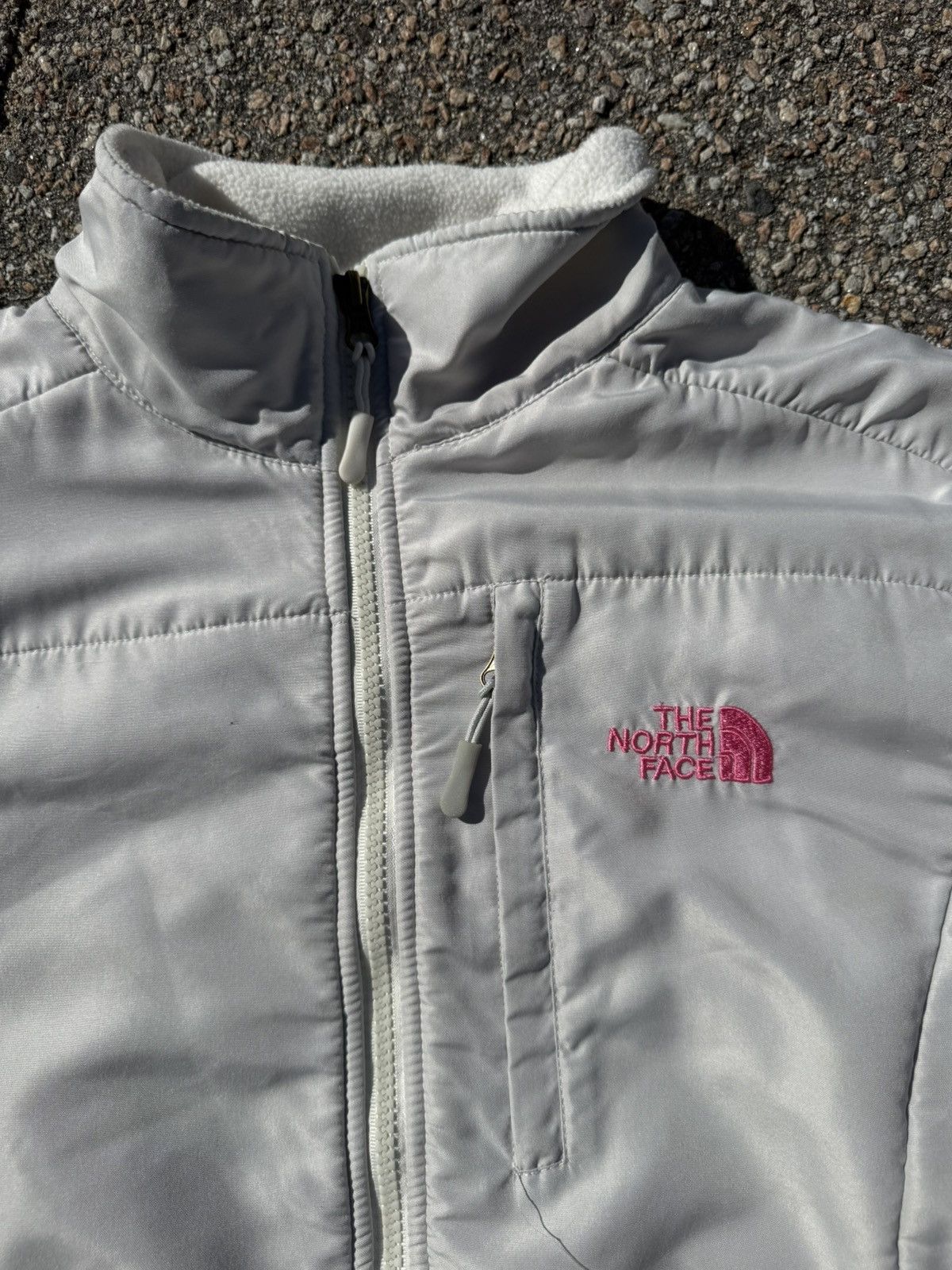 The North Face North Face Denali Pink and White Jacket Size M / US 6-8 / IT 42-44 - 2 Thumbnail