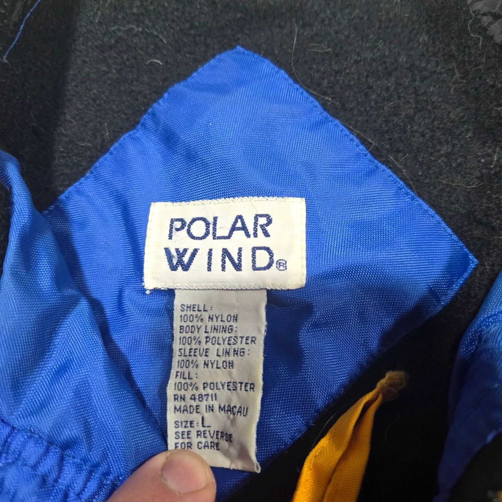 Vintage Polar Edge Blue Water Resistant Wind Proof Fleece Lined Jacket Coat Adult Mens L Size US L / EU 52-54 / 3 - 5 Thumbnail
