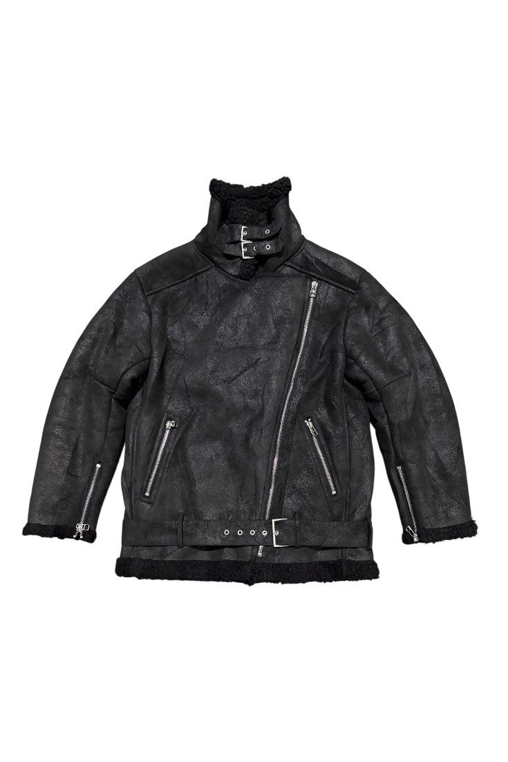 If Six Was Nine Japanese Emoda assymetris zipp fur jacket suede style B3 Size US L / EU 52-54 / 3 - 1 Thumbnail