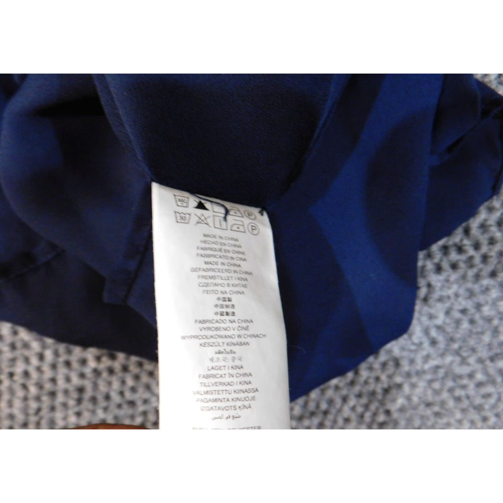 Michael Kors Michael Kors Dress Medium blue ruffles womens striped polyester stretch A-line Knee Length Round Neck Long Sleeve Zip Casual Size M / US 6-8 / IT 42-44 - 6 Thumbnail