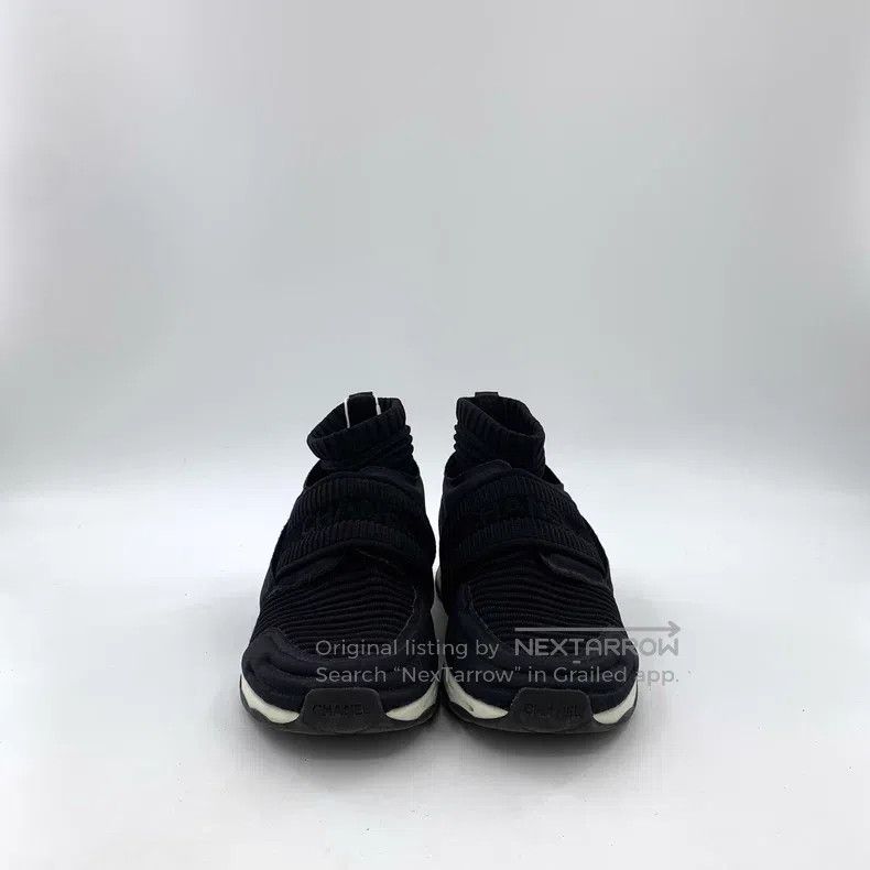 Chanel Chanel Black Lace-up Casual Flat Sneakers Size US 8.5 / IT 38.5 - 3 Thumbnail