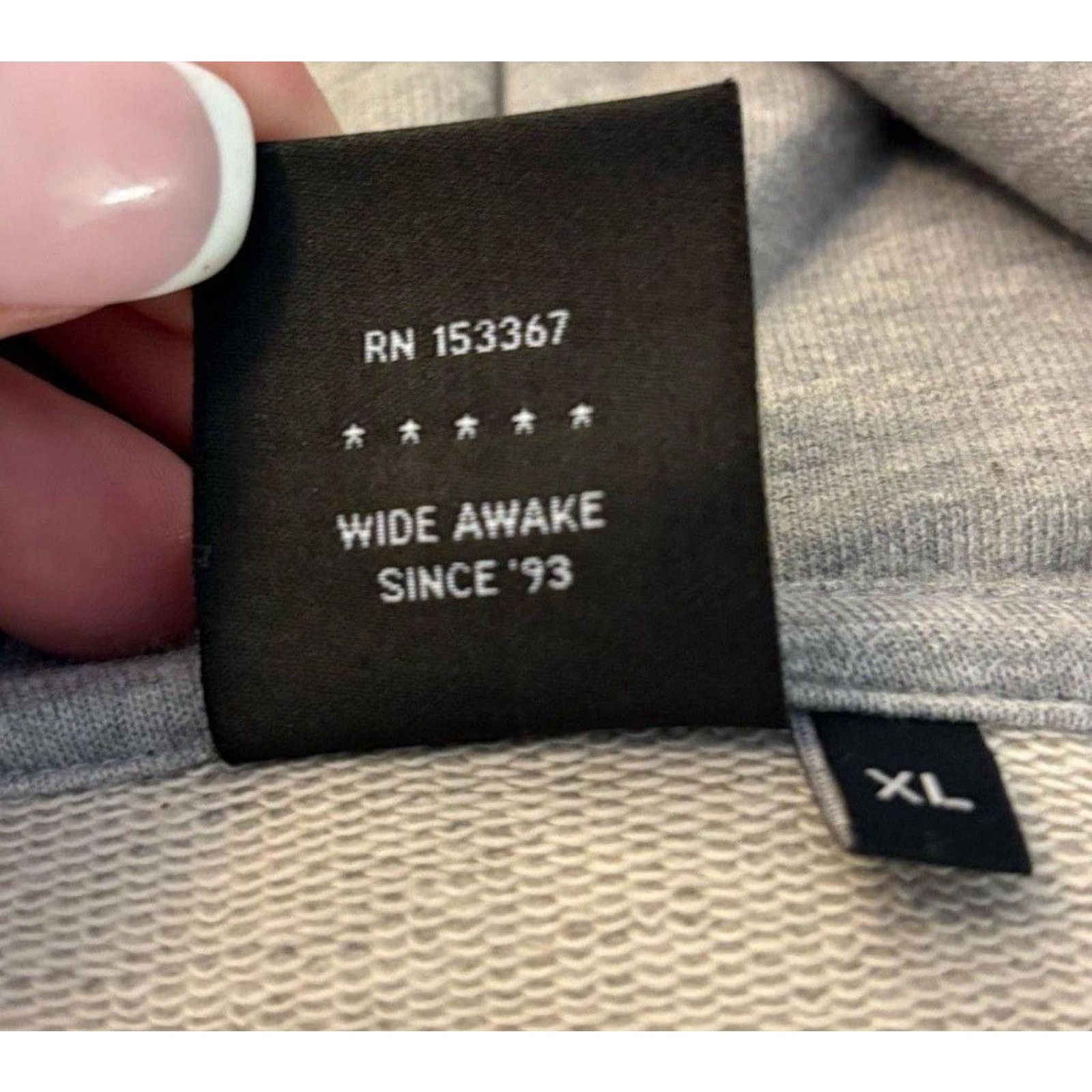 Other Insomniac Full Zip Gray Hoodie. Size XL Size US L / EU 52-54 / 3 - 5 Thumbnail