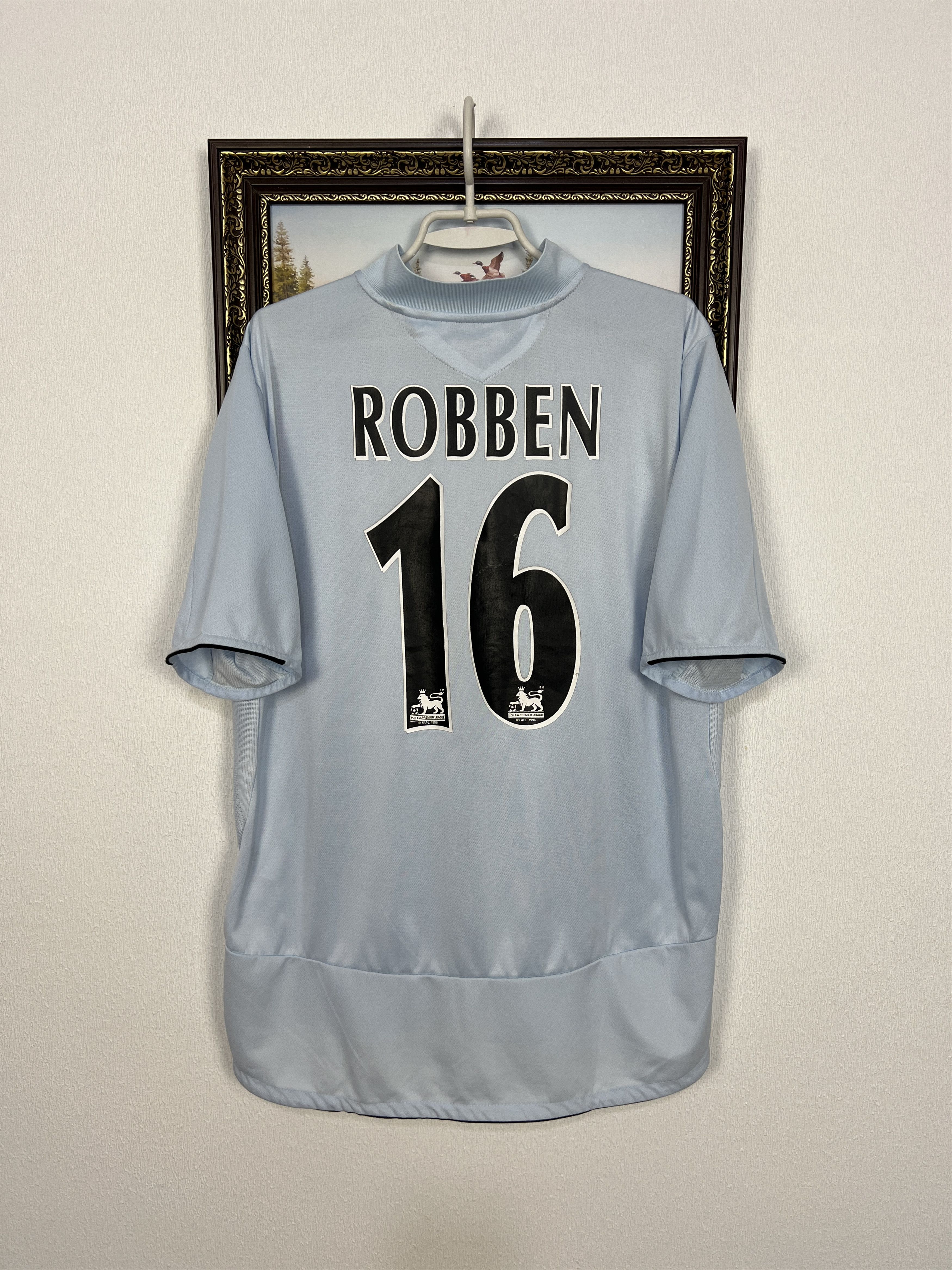 Umbro Chelsea Away football shirt 2005 Soccer #16 Robben Jersey Size US L / EU 52-54 / 3 - 11 Thumbnail