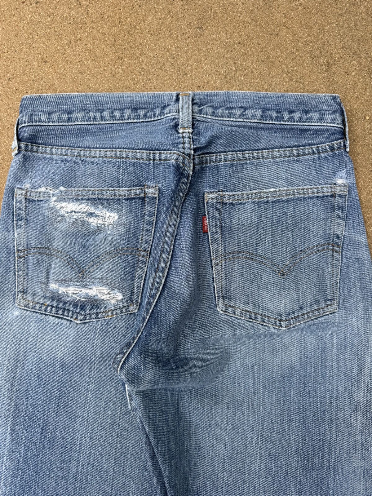 Levi's × Vintage Vtg 70’s Levis 501xx Redline Selvedge Distressed Jeans 28x28 Size US 28 / EU 44 - 8 Thumbnail