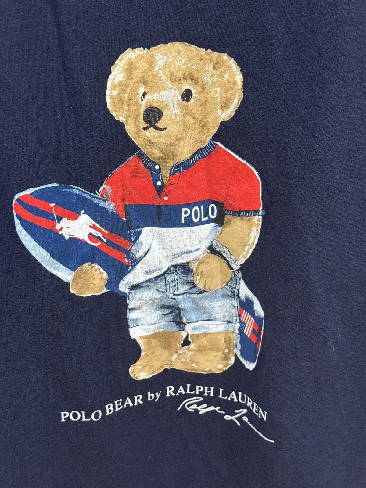 Polo Ralph Lauren Ralph Lauren Navy Tee with Bear and Surfboard Size US L / EU 52-54 / 3 - 2 Thumbnail