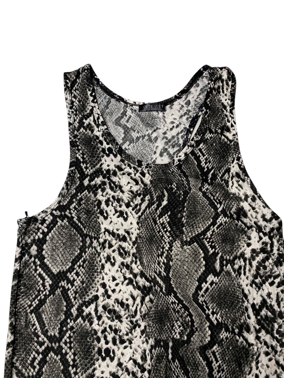 If Six Was Nine 2000's Cute Acute Snakeskin Tanktop Size US XS / EU 42 / 0 - 2 Thumbnail