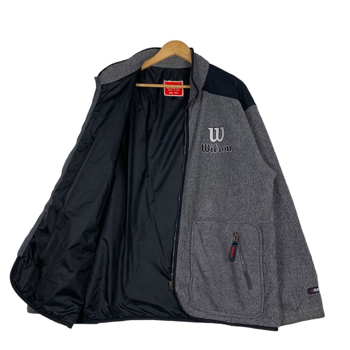 Wilson WILSON Embroidery Big Logo Deep Pile Fleece Jacket #1012-C45 Size US L / EU 52-54 / 3 - 9 Thumbnail