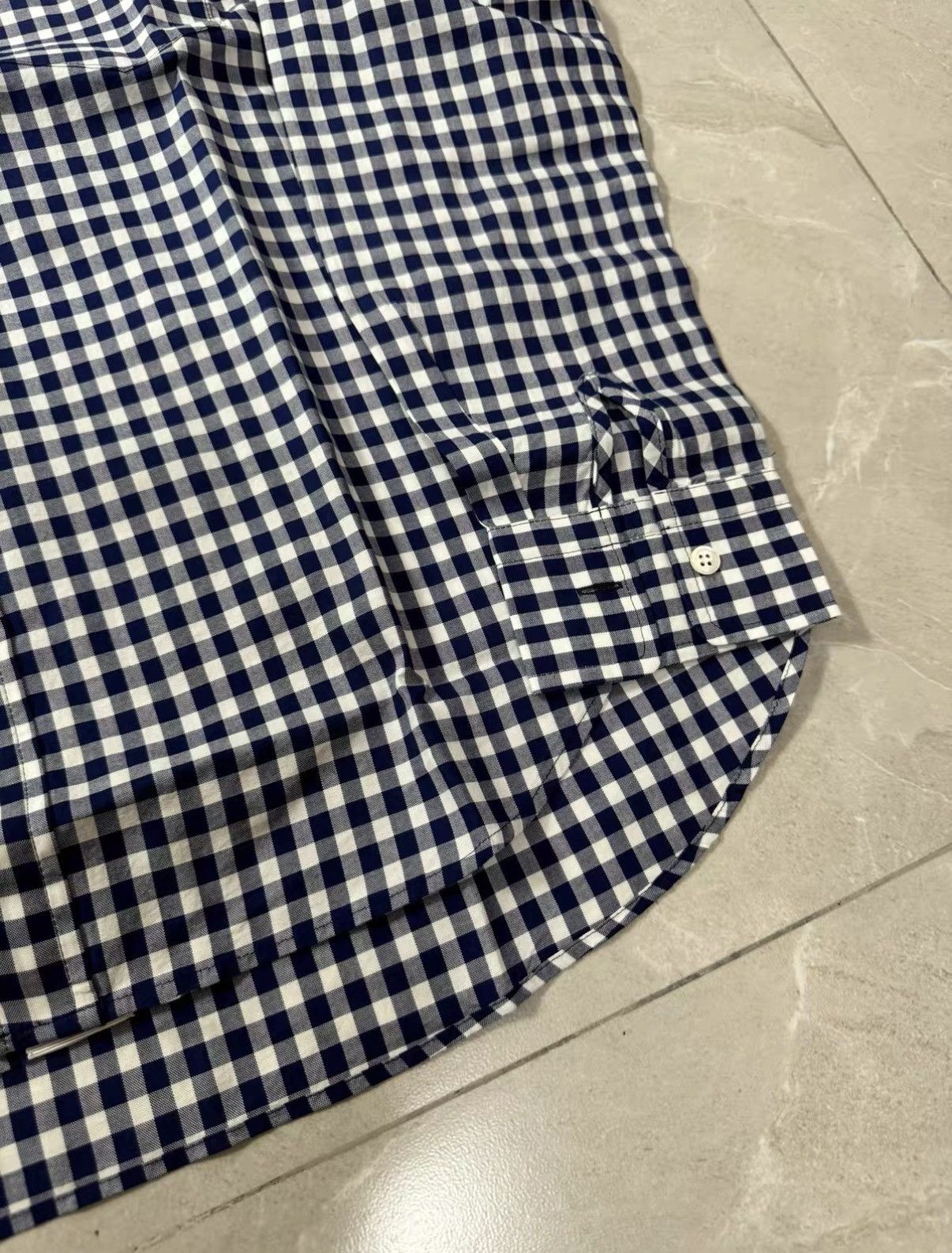Sacai Sacai Plaid Shirt with Embroidered Collar J34 Size US XS / EU 42 / 0 - 2 Thumbnail