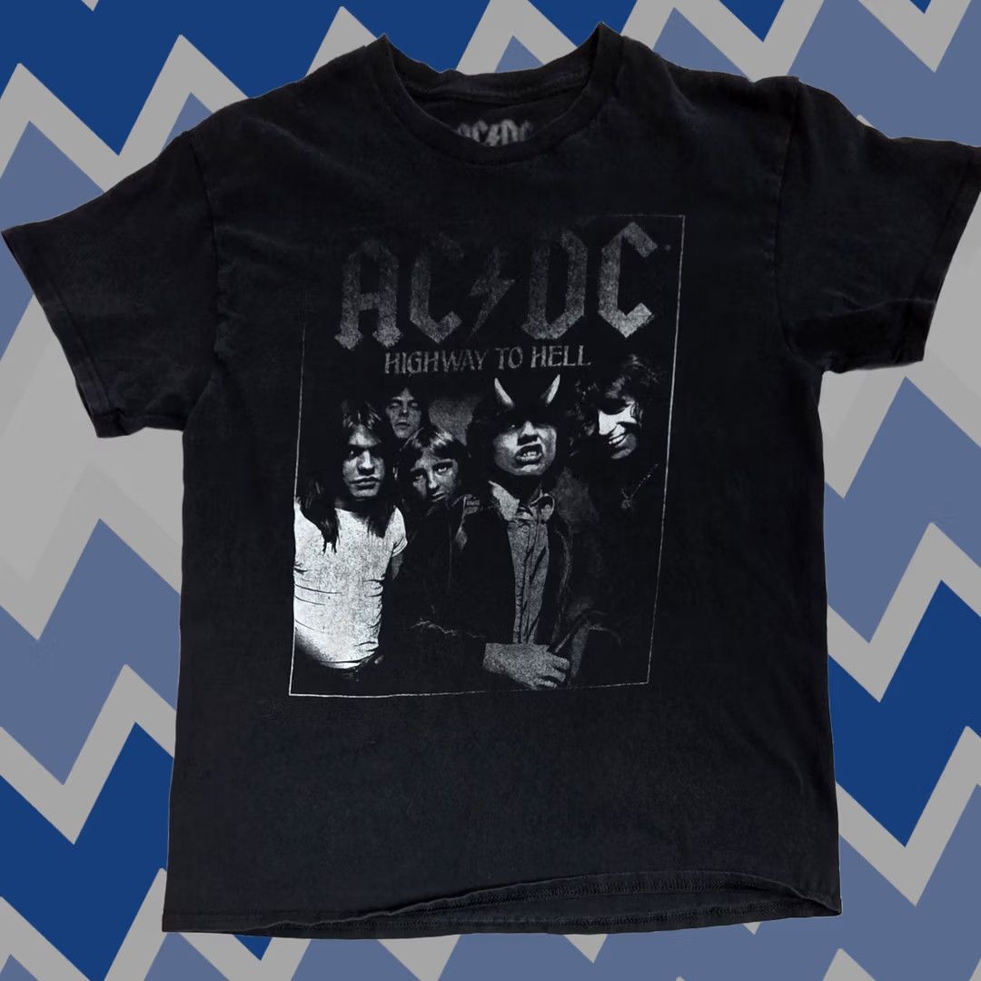 Vintage AC/DC Highway To Hell Black T-shirt Men M EUC Size Medium Brand M & M Shirt Size US M / EU 48-50 / 2 - 1 Thumbnail