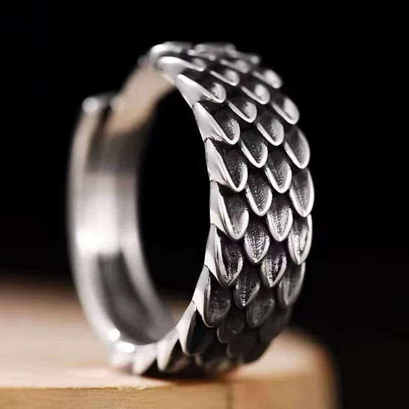 Designer × Japanese Brand Dragon Scale Adjustable Ring Size ONE SIZE - 1 Thumbnail