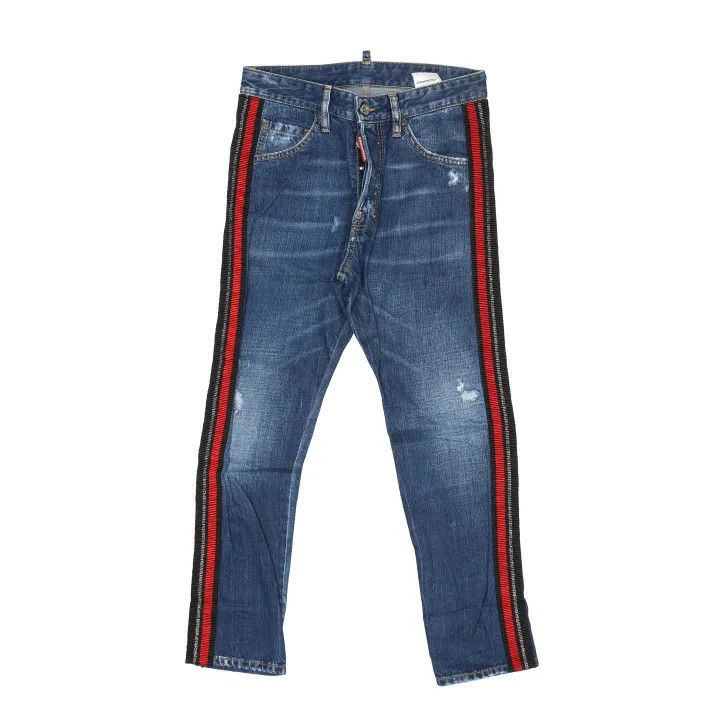 Dsquared2 DSQUARED2 Slim Fit Striped Denim Pants 0079 Size US 42 / EU 58 - 1 Thumbnail