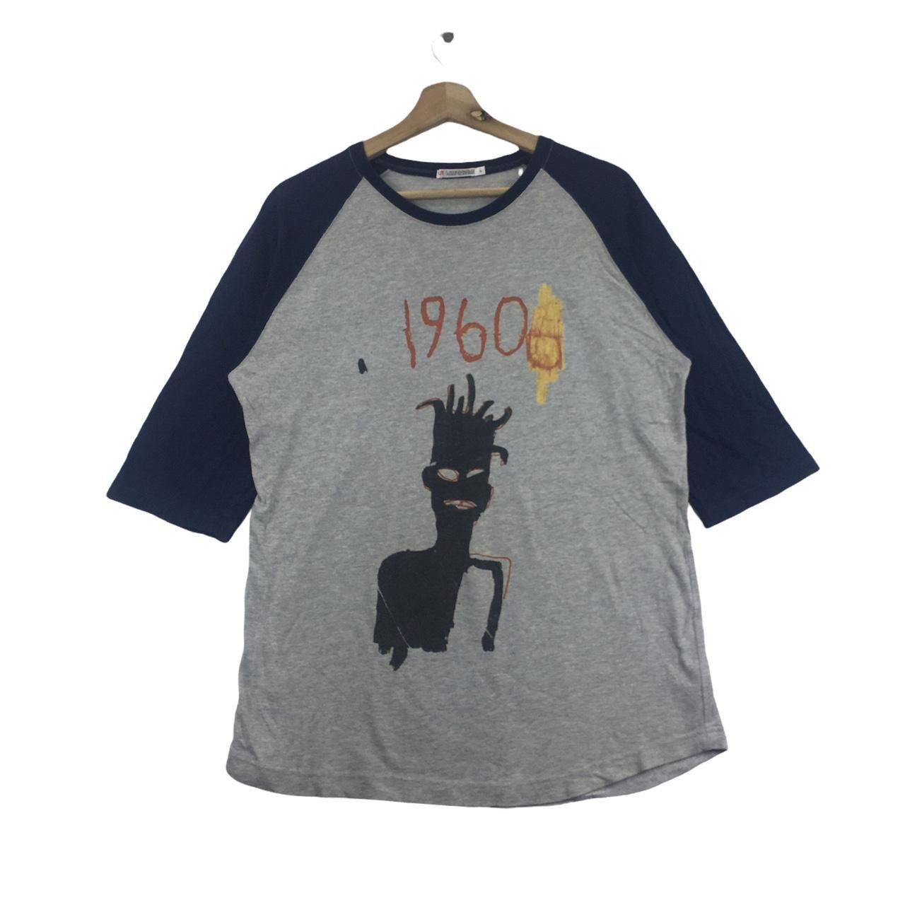 Jean-Michel Basquiat Vtg JEAN MICHEL BASQUIAT 1960 Self Potrait Tee Shirt Pop Art Size US L / EU 52-54 / 3 - 1 Thumbnail