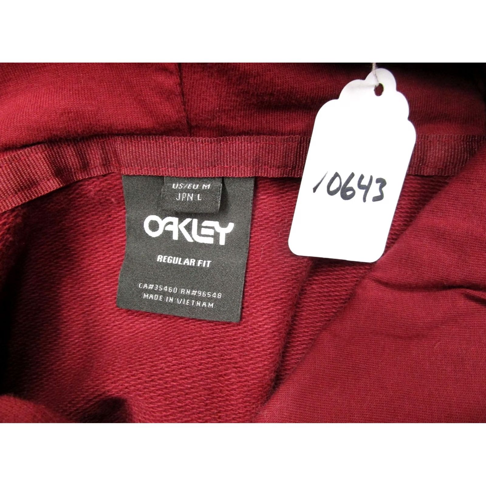 Oakley Oakley Hoodie Men Medium Red Kangaroo Pocket Sweatshirt Pullover Gym Running Size US M / EU 48-50 / 2 - 8 Thumbnail