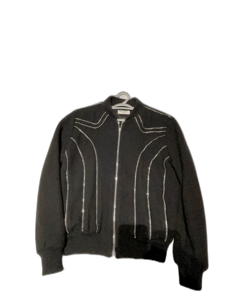 Saint Laurent Paris saint laurent black zip-up jacket-2507 Size US M / EU 48-50 / 2 - 1 Thumbnail