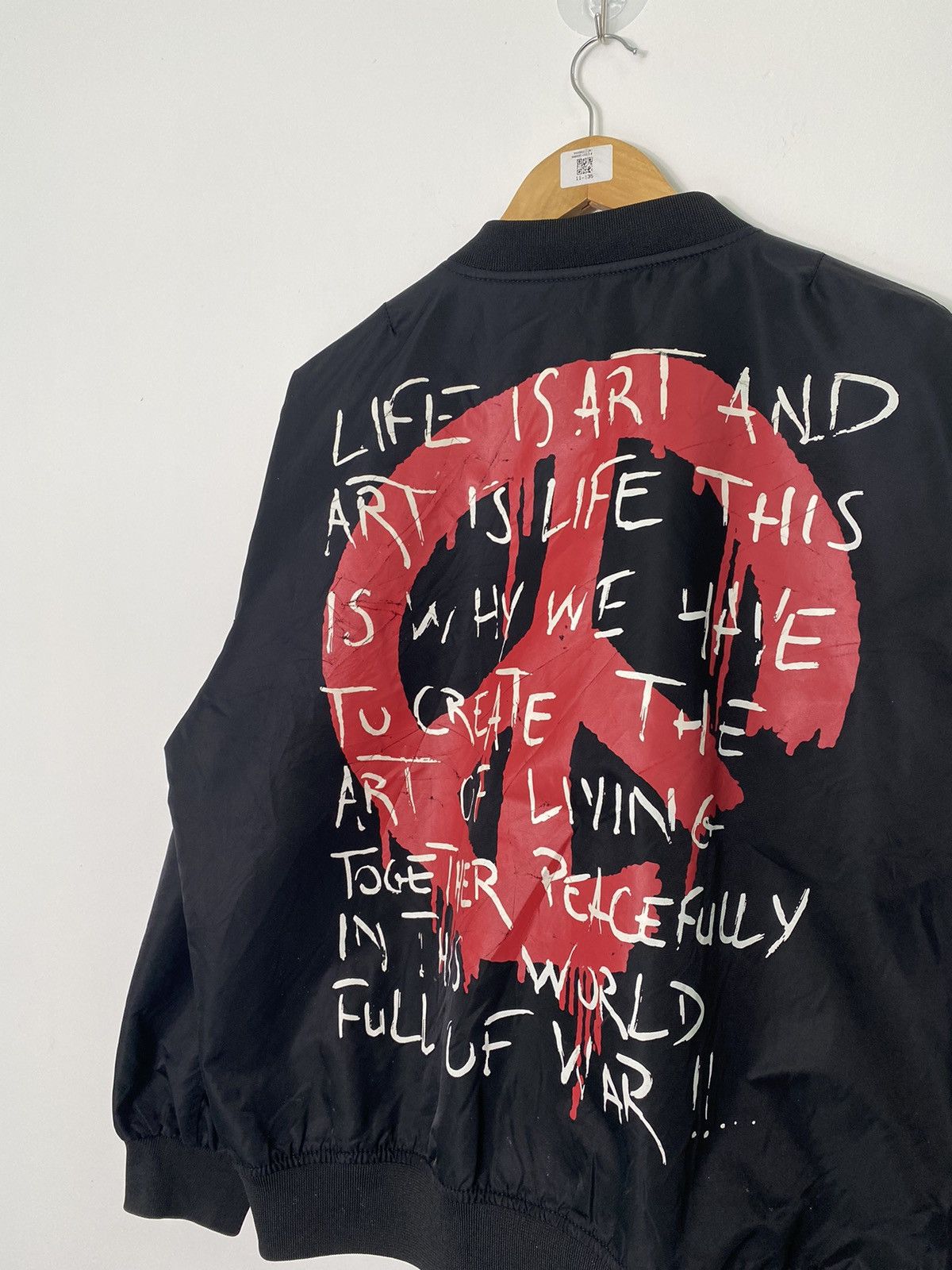 Art Comes First Peace Big Logo Bomber Jacket Size US L / EU 52-54 / 3 - 2 Thumbnail