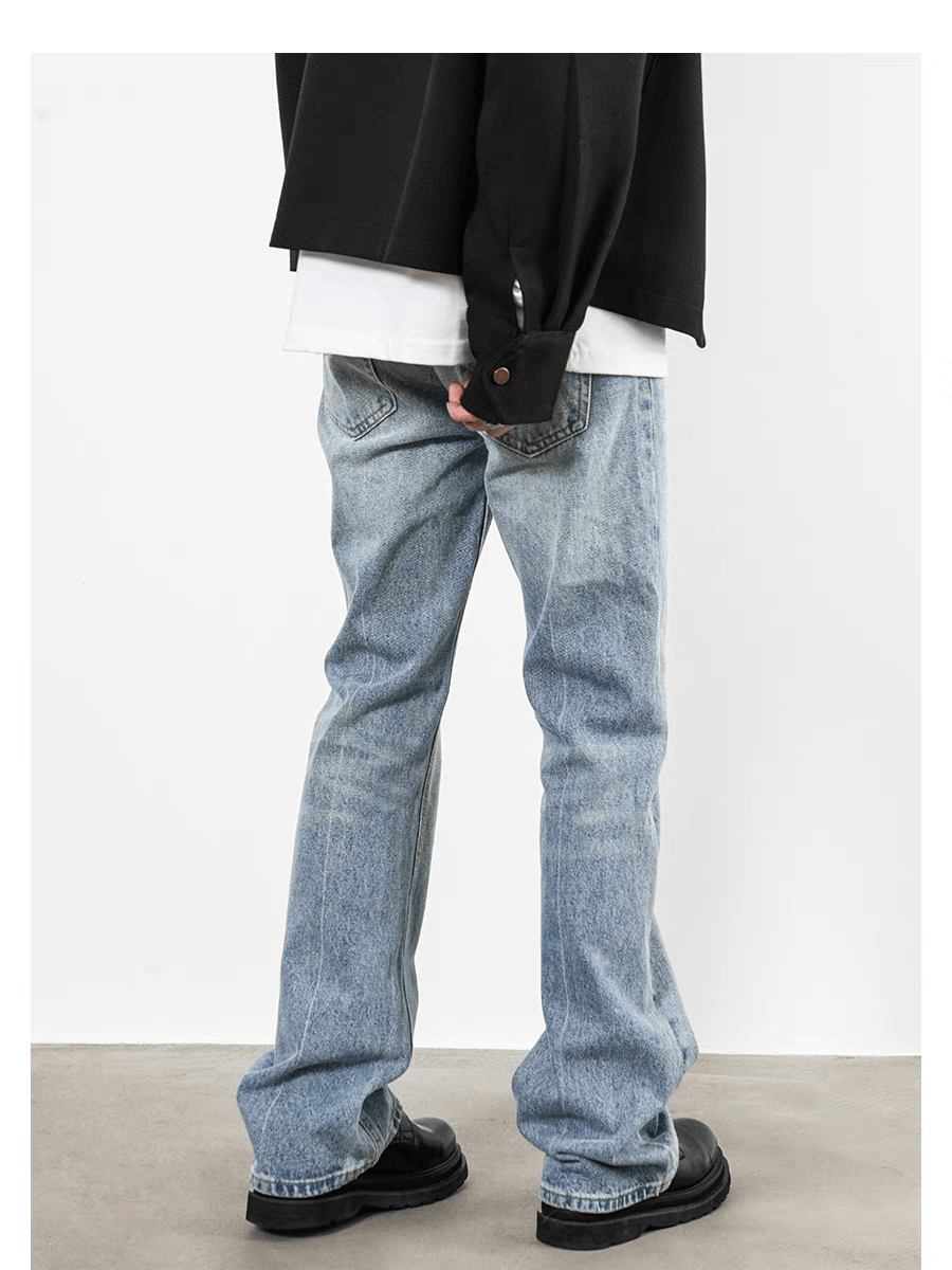 Designer × Jean × Vintage unisex washed faded cleanfit yuppie bootcut jeans Size US 34 / EU 50 - 8 Thumbnail