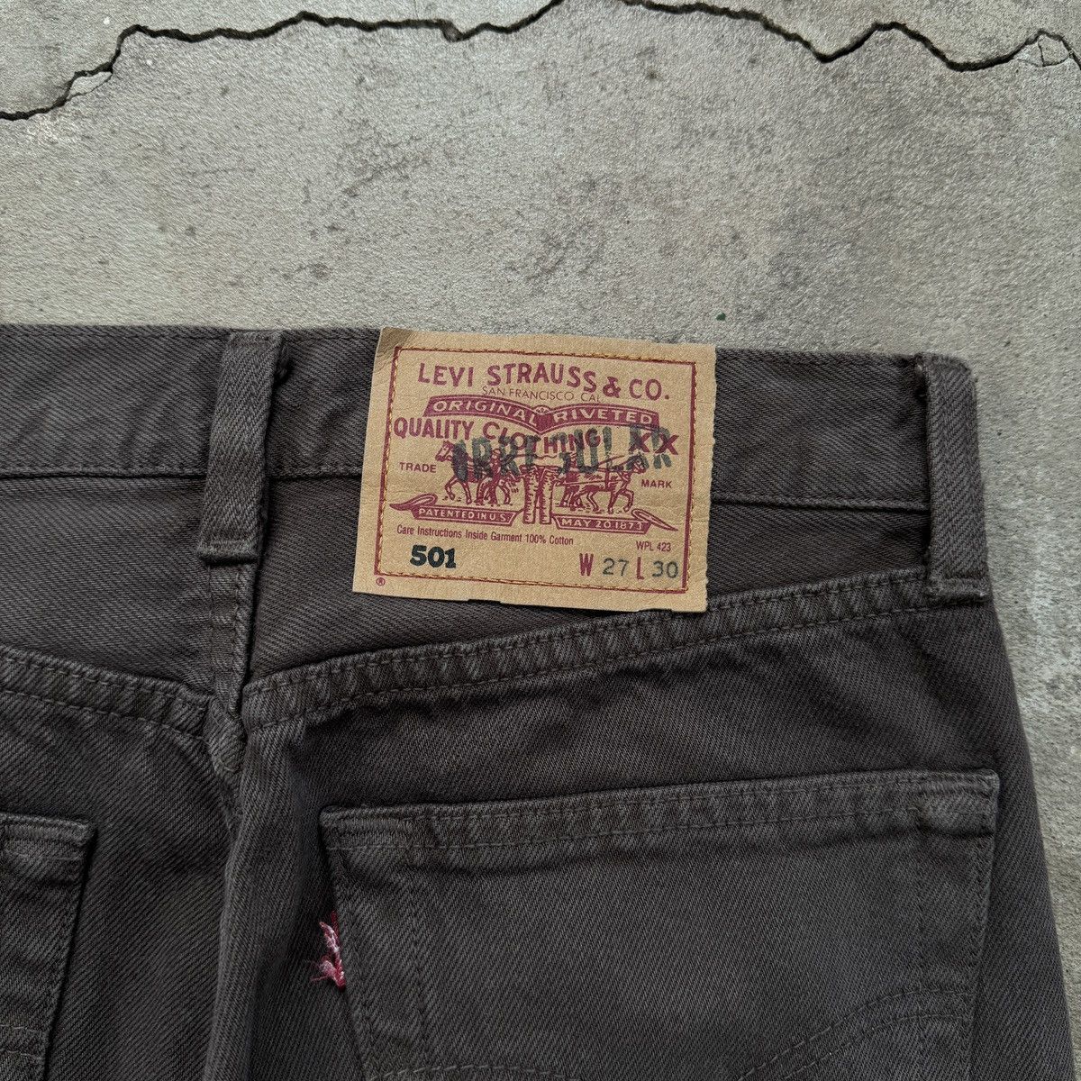 Levi's Vintage Levis 501 USA Brown Denim Size 27" / US 4 / IT 40 - 6 Thumbnail