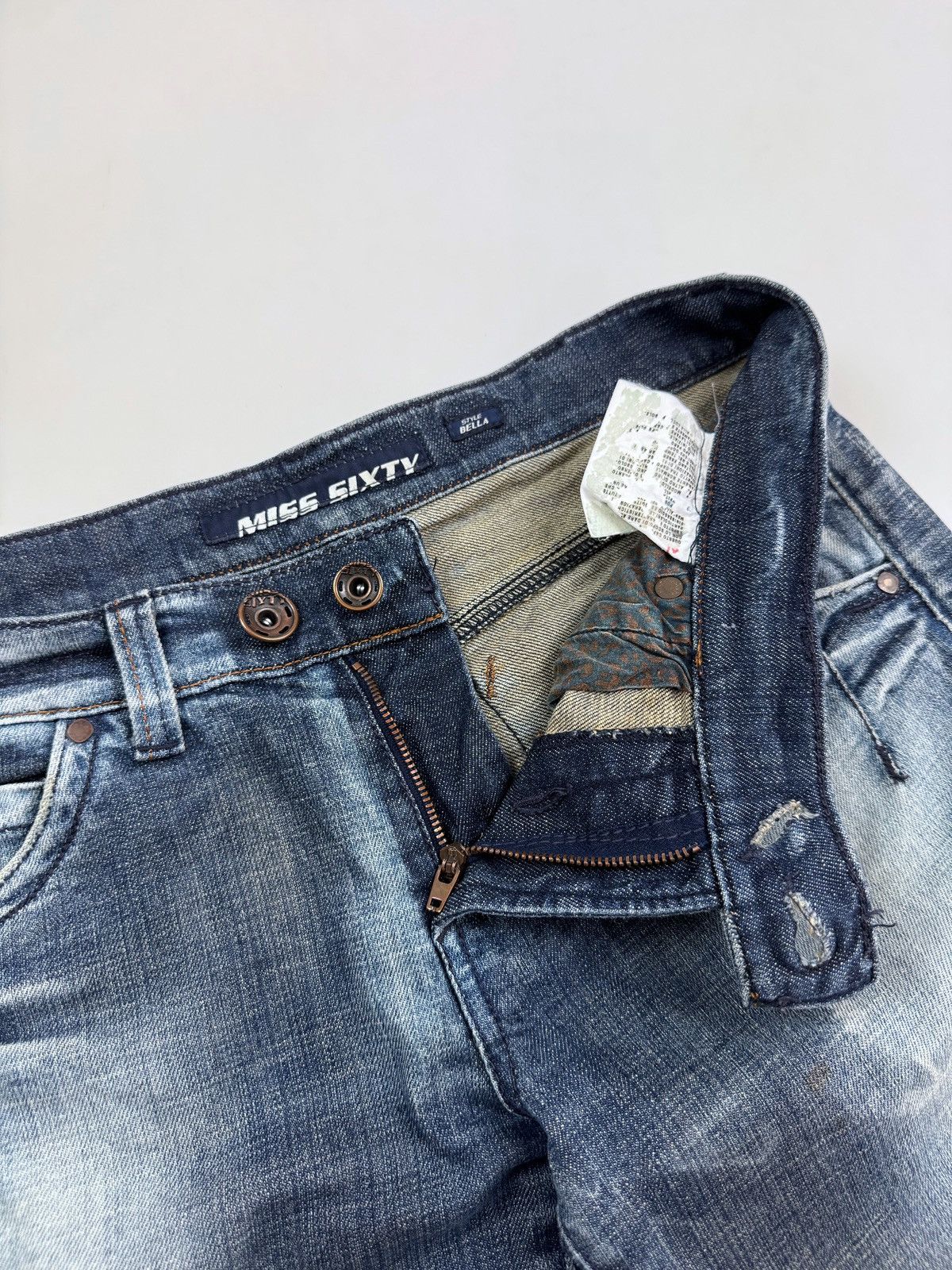 Miss Sixty Miss Sixty Bella Flared Washed Women’s Jeans Pants Size 32" / US 10 / IT 46 - 9 Thumbnail