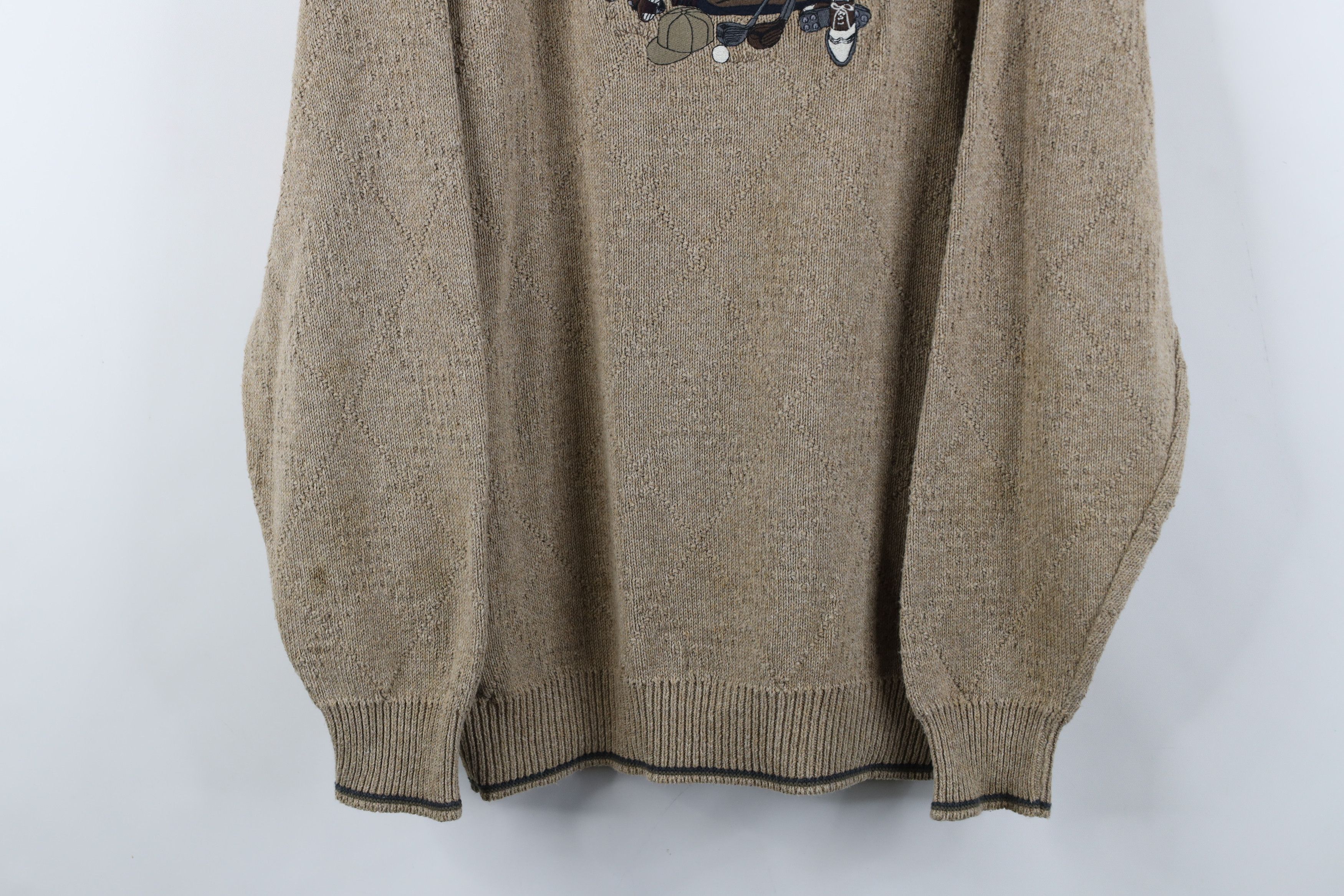 Vintage Vintage 90s Streetwear Golf Bag Golfing Knit Sweater USA Size US L / EU 52-54 / 3 - 3 Thumbnail