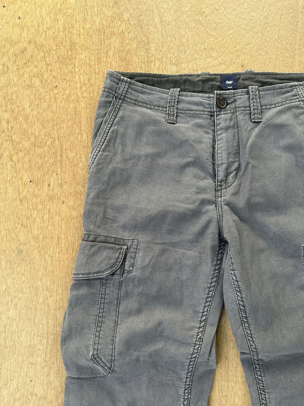 Gap Y2K VINTAGE GAP CORDUROY UTILITY CARGO PANTS W32 Size US 32 / EU 48 - 4 Thumbnail