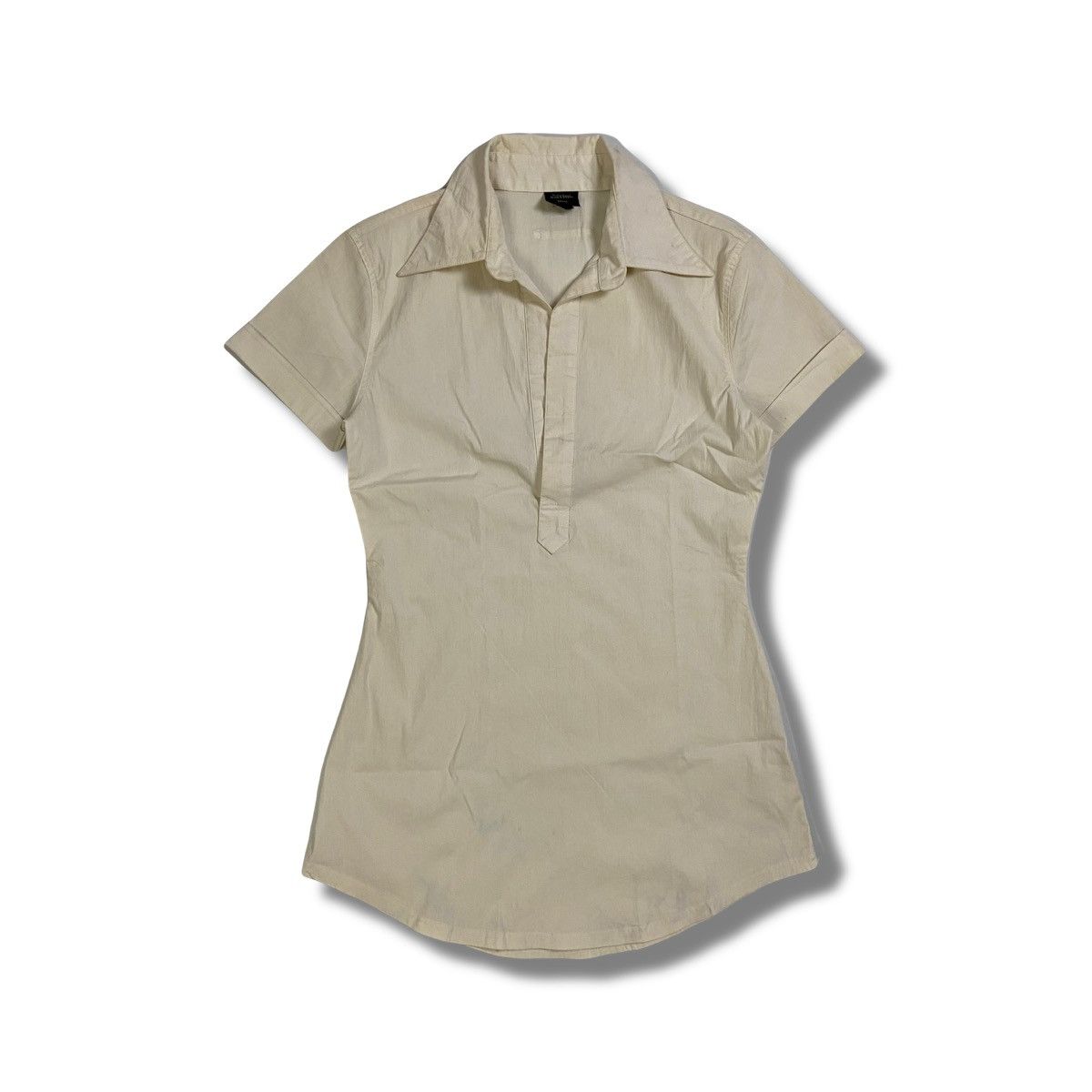 Jean Paul Gaultier JEAN PAUL GAULTIER Femme Beige Short Sleeve Shirt Size S / US 4 / IT 40 - 1 Thumbnail
