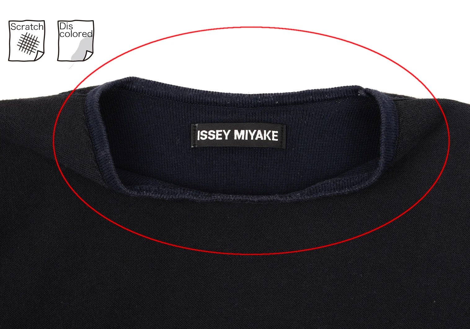 Issey Miyake Cotton Inside-Out Knit in Navy Blue Size US M / EU 48-50 / 2 - 3 Thumbnail