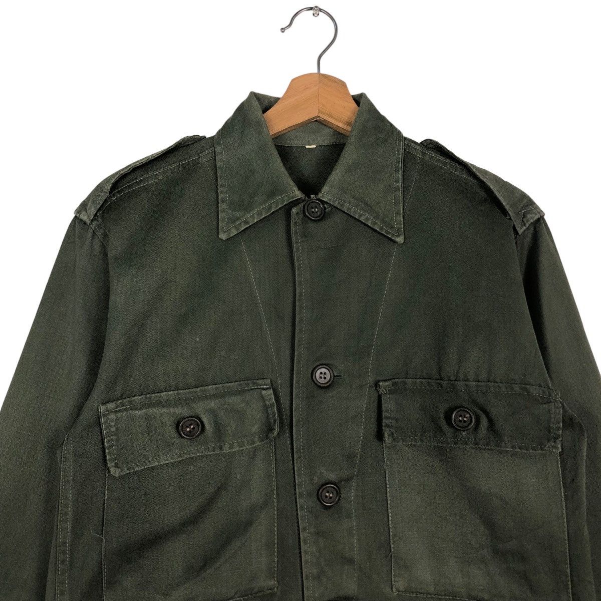 Vintage 🔥Vintage 40s Shirt Jacket Multi Pocket Military World War 2 Size US M / EU 48-50 / 2 - 3 Thumbnail